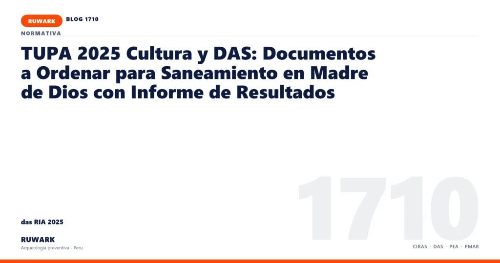infraestructura - RUWARK arqueologia preventiva Peru
