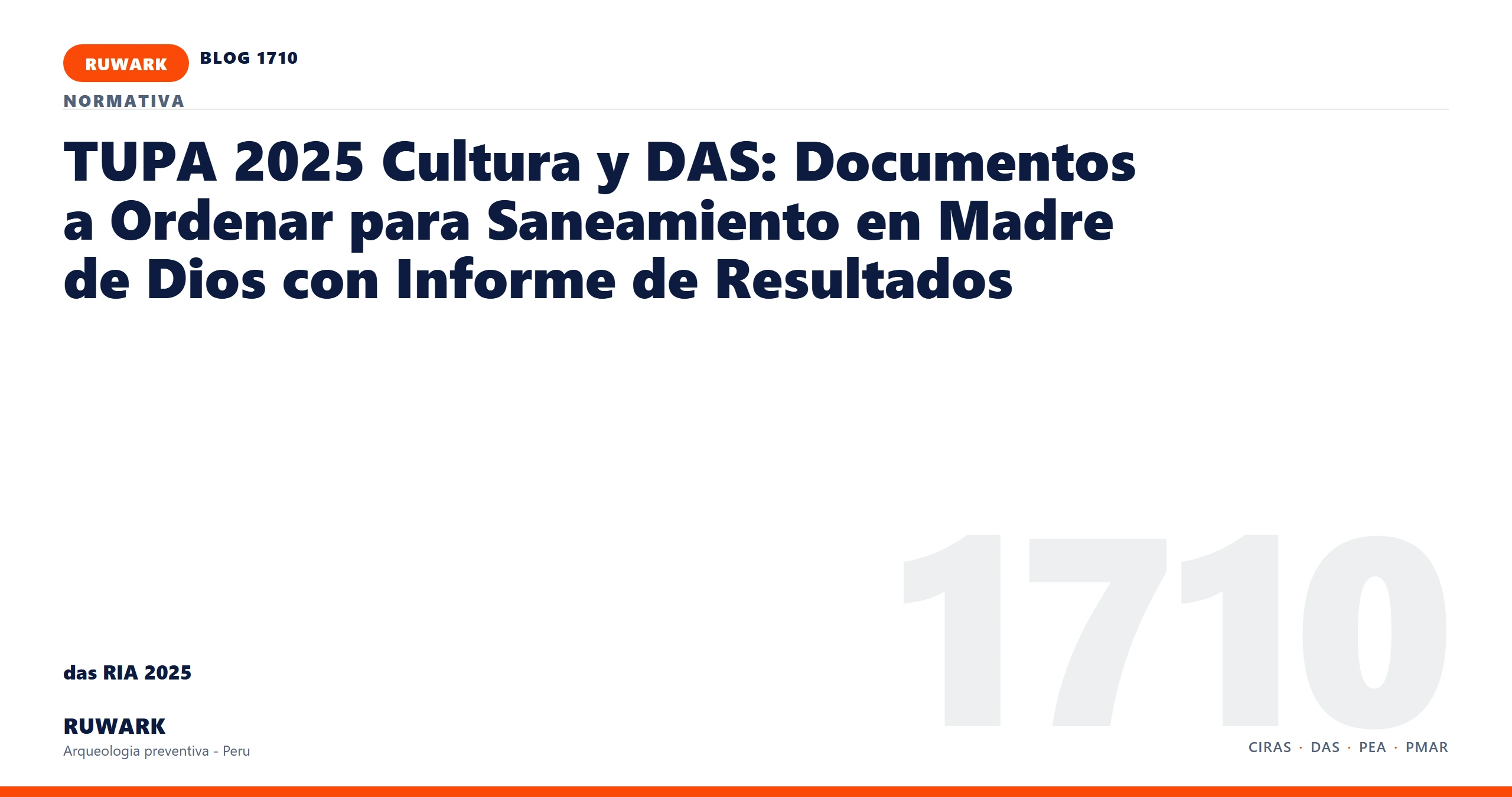 infraestructura - RUWARK arqueologia preventiva Peru
