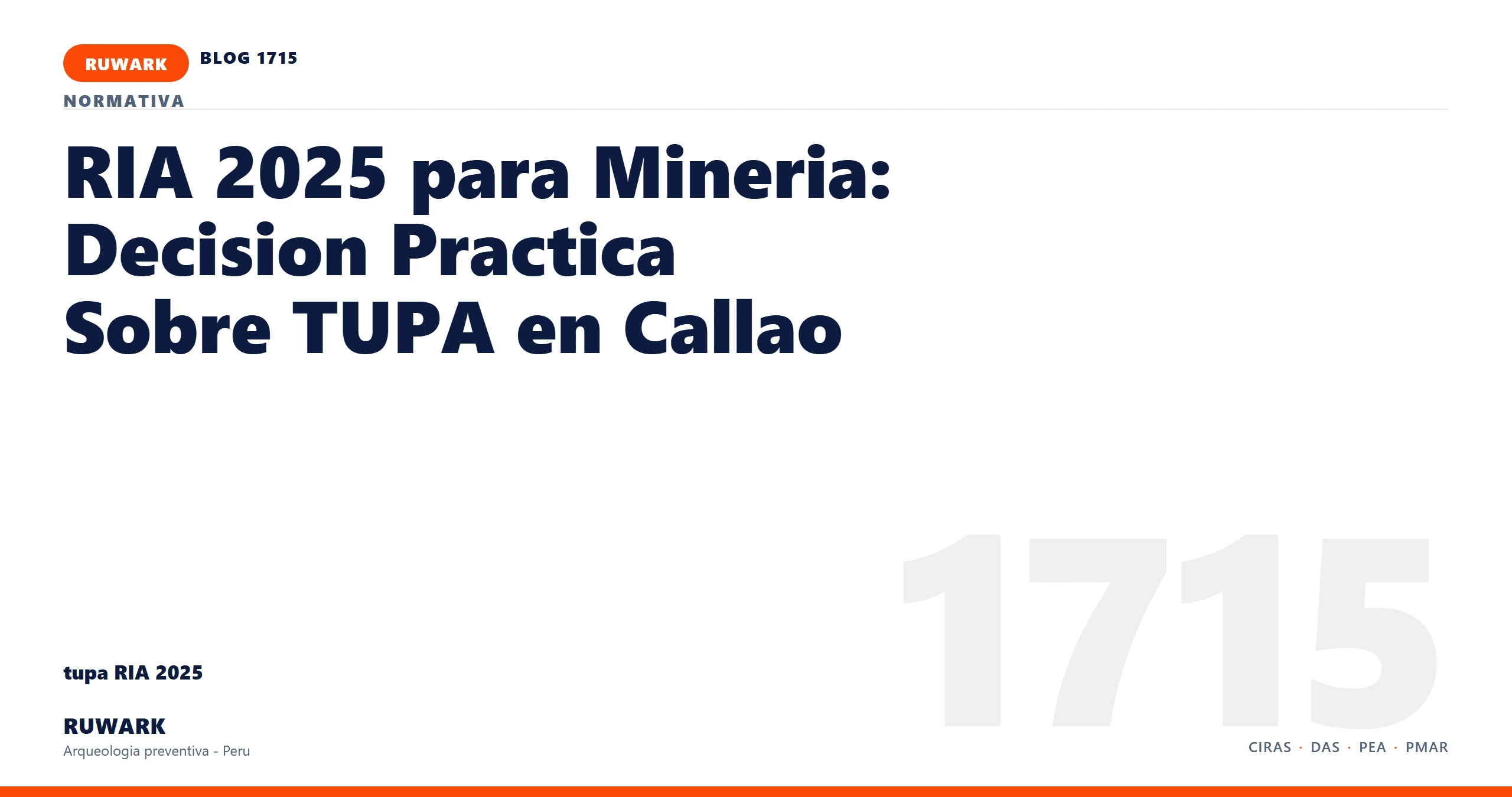 infraestructura - RUWARK arqueologia preventiva Peru
