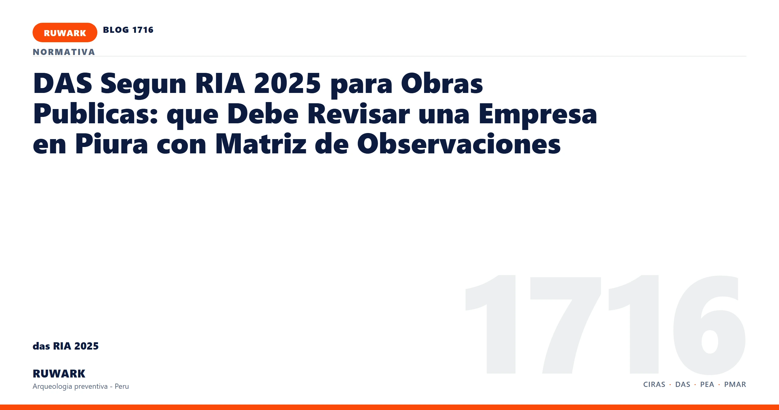 infraestructura - RUWARK arqueologia preventiva Peru