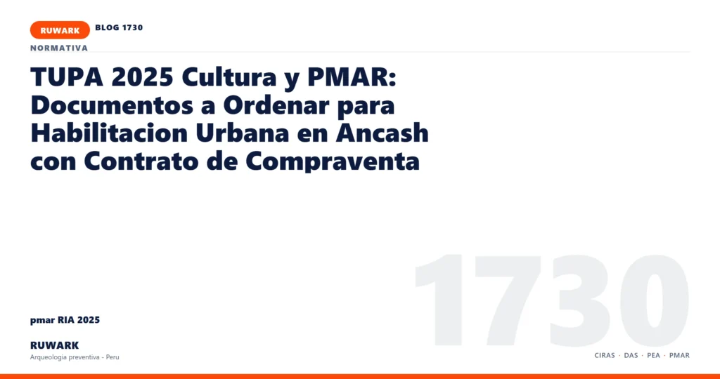 antecedentes - RUWARK arqueologia preventiva Peru