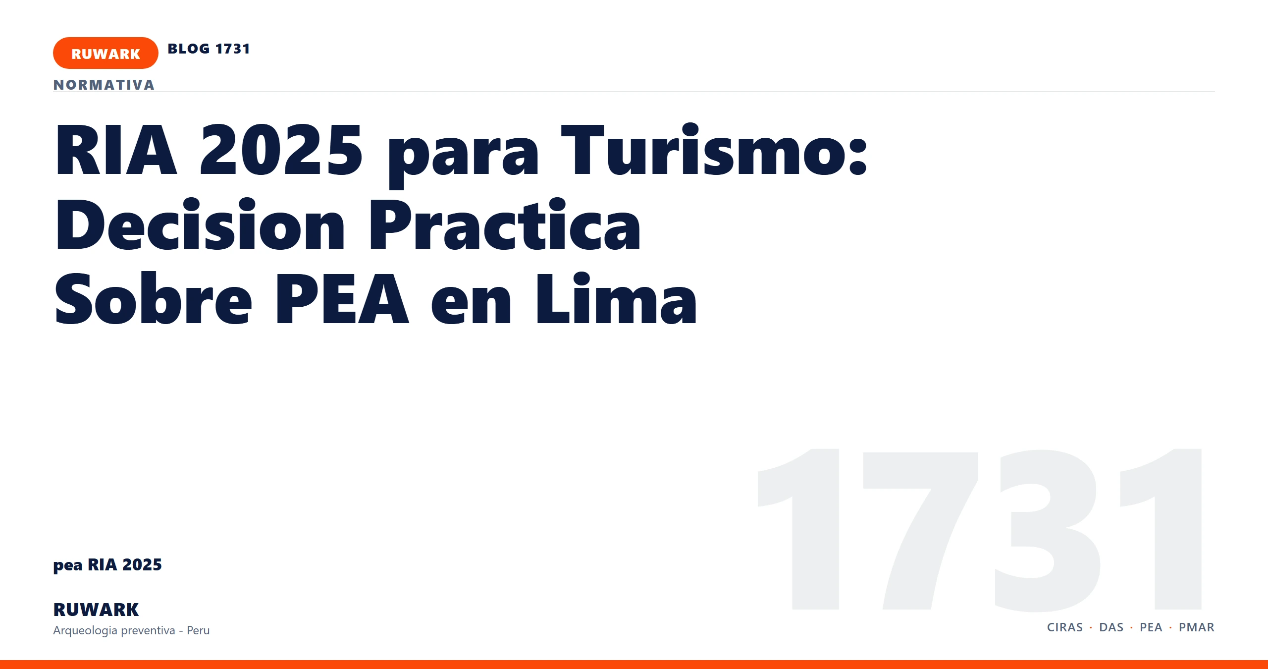 antecedentes - RUWARK arqueologia preventiva Peru
