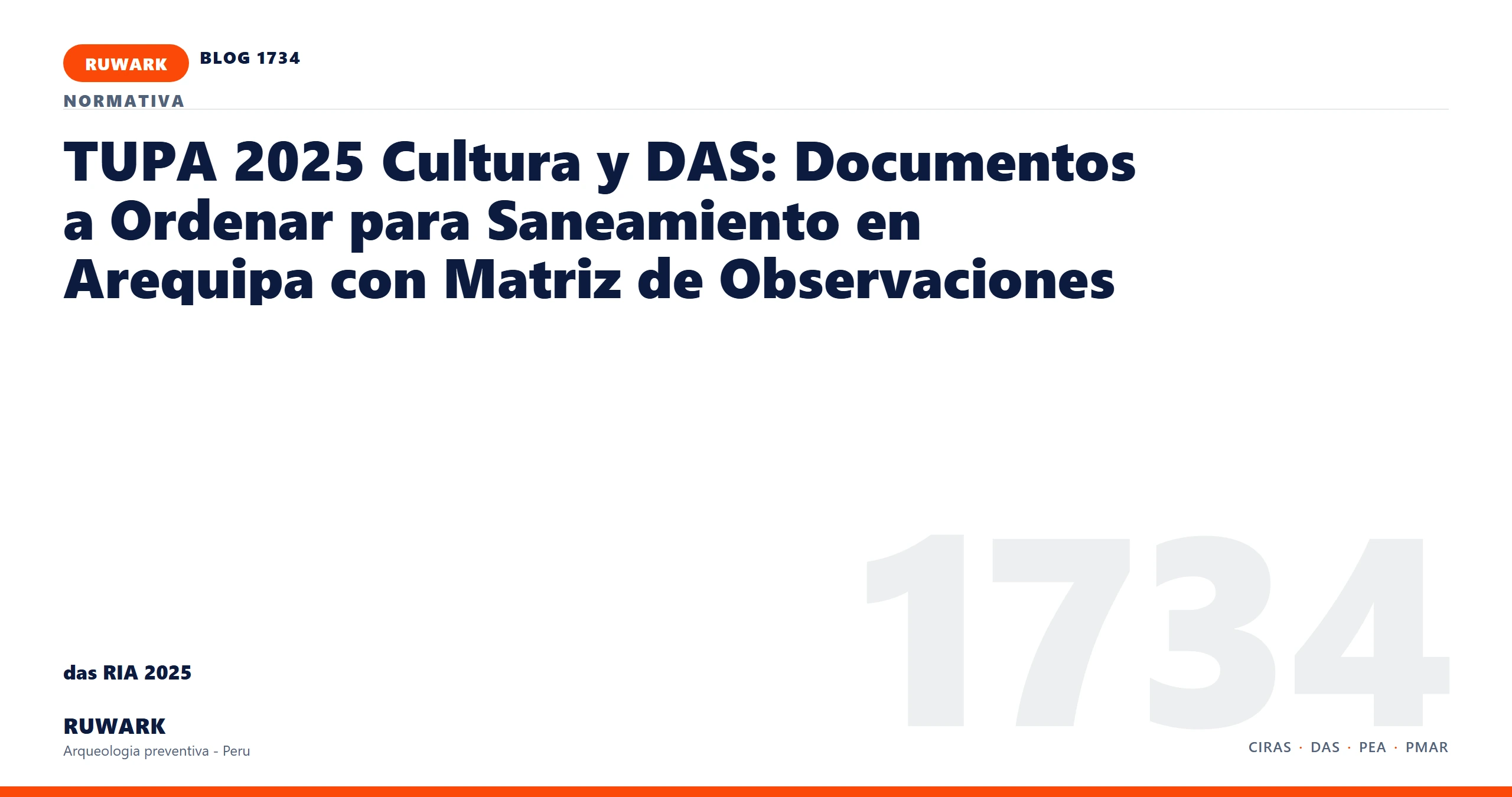 infraestructura - RUWARK arqueologia preventiva Peru