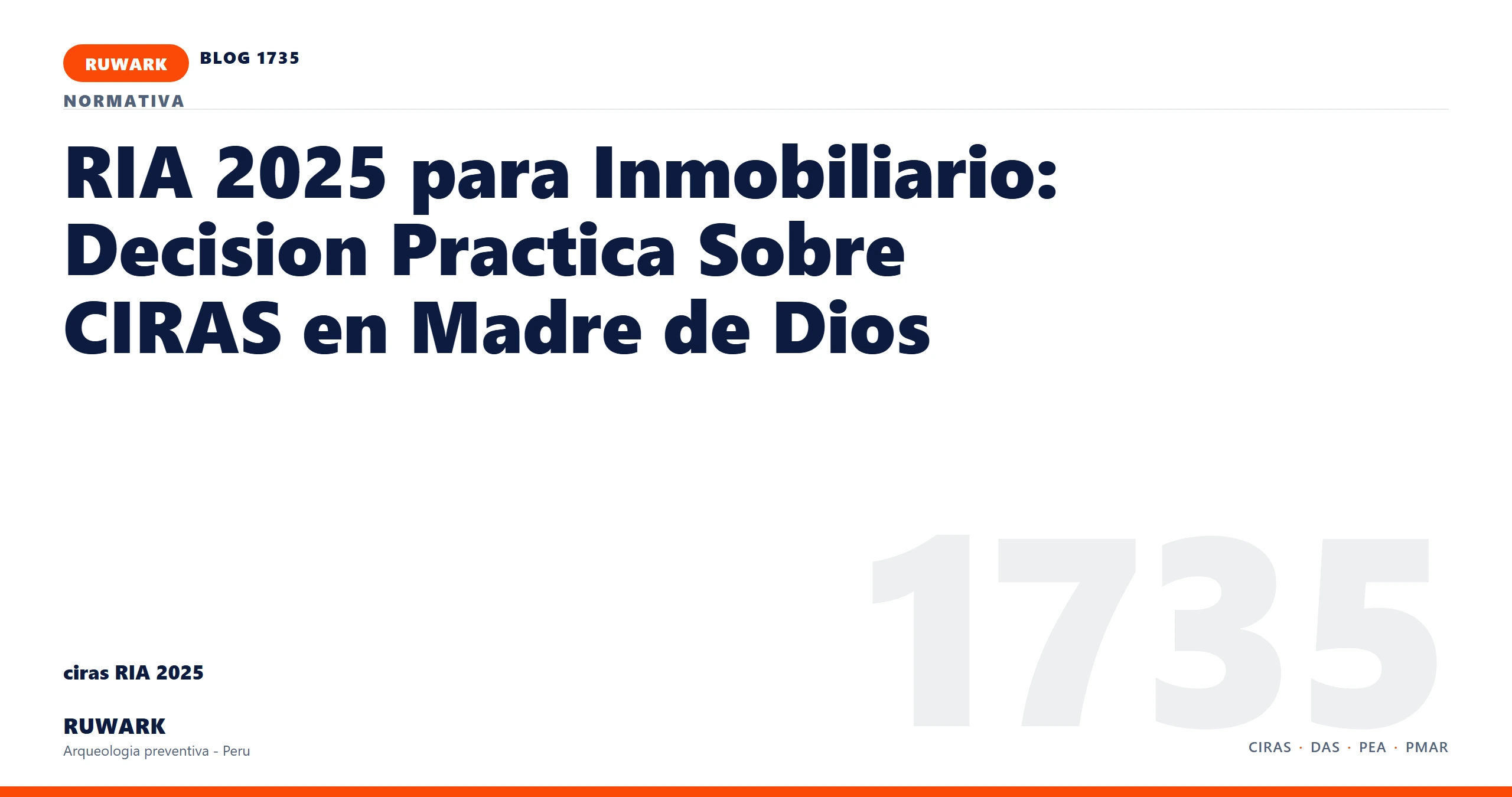 antecedentes - RUWARK arqueologia preventiva Peru