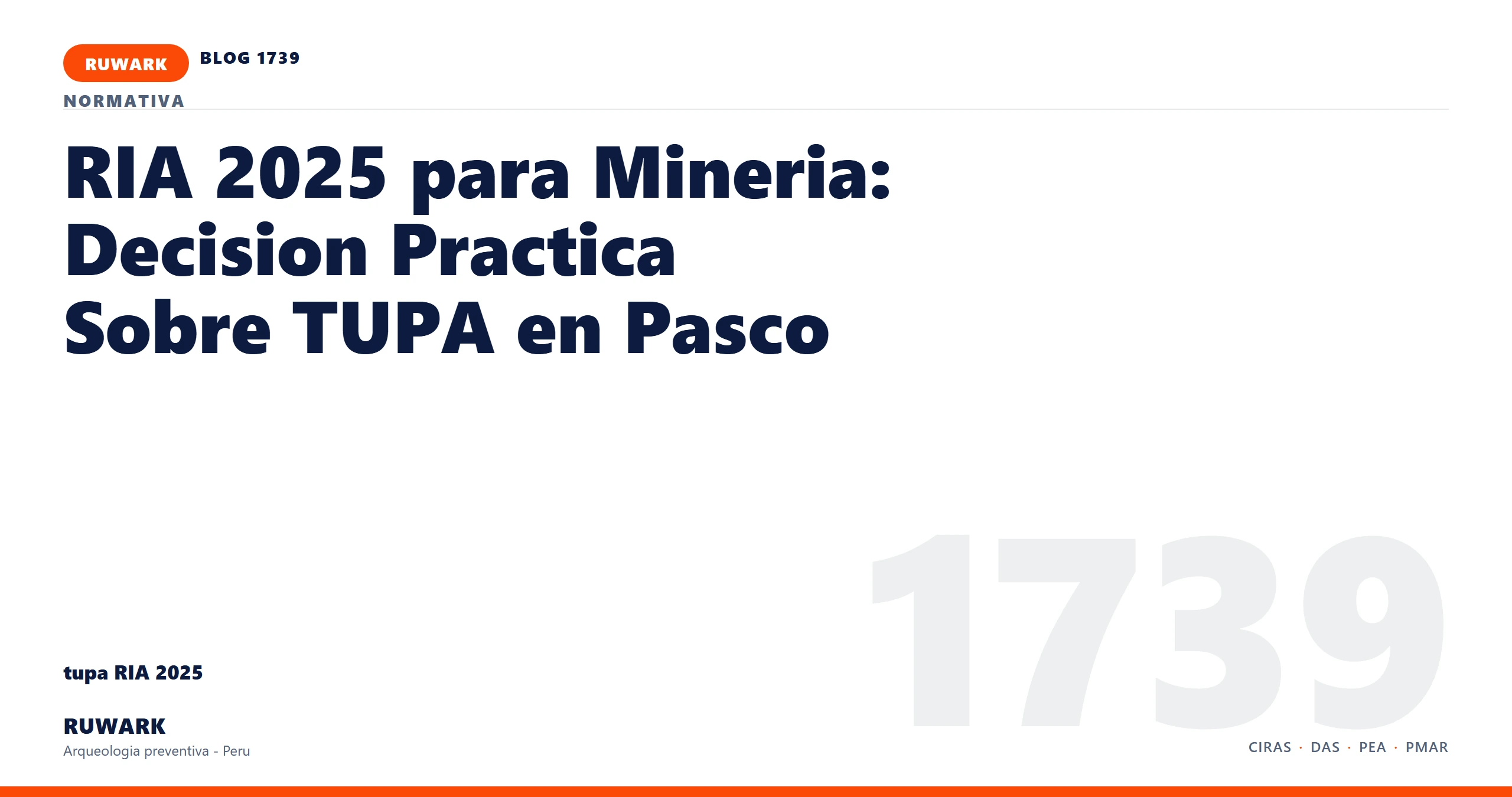 infraestructura - RUWARK arqueologia preventiva Peru