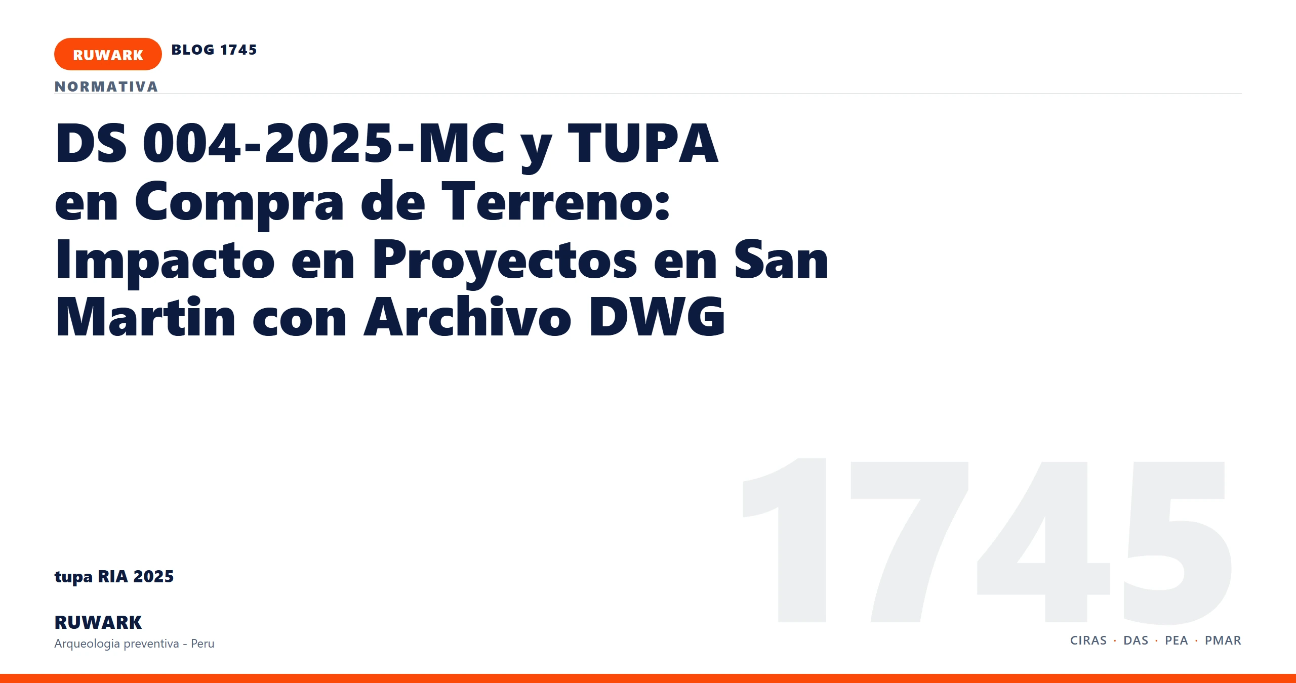 infraestructura - RUWARK arqueologia preventiva Peru