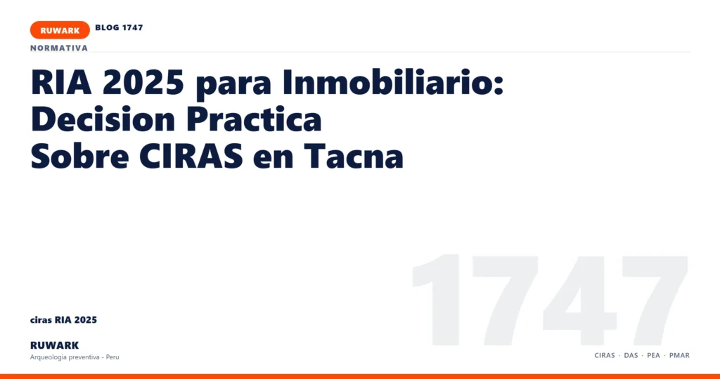 antecedentes - RUWARK arqueologia preventiva Peru