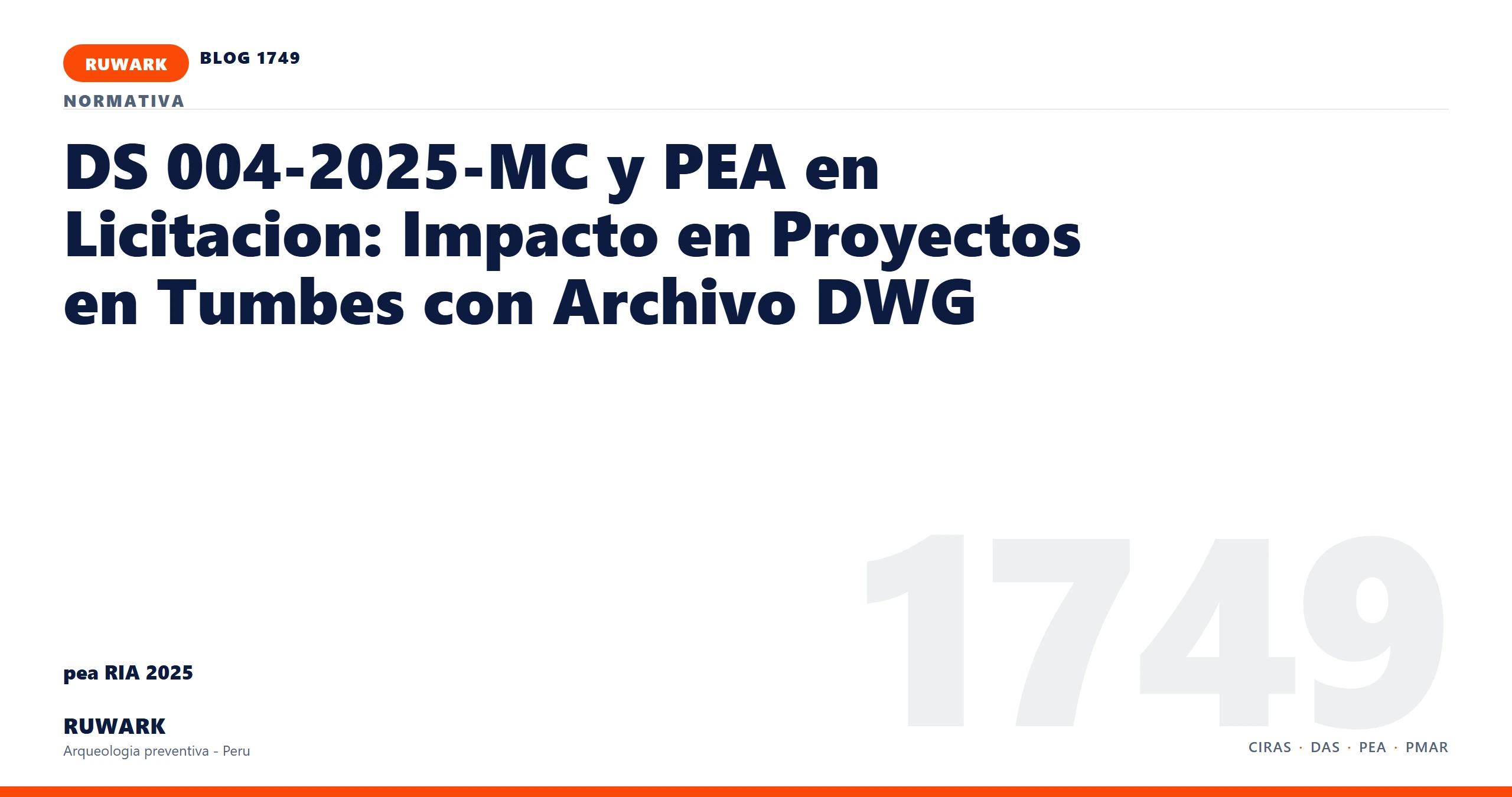 antecedentes - RUWARK arqueologia preventiva Peru