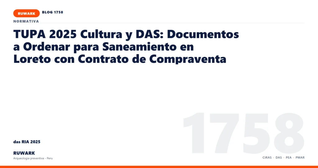 infraestructura - RUWARK arqueologia preventiva Peru