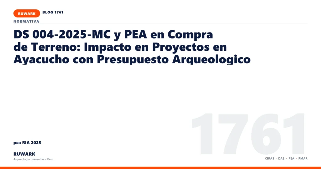 antecedentes - RUWARK arqueologia preventiva Peru