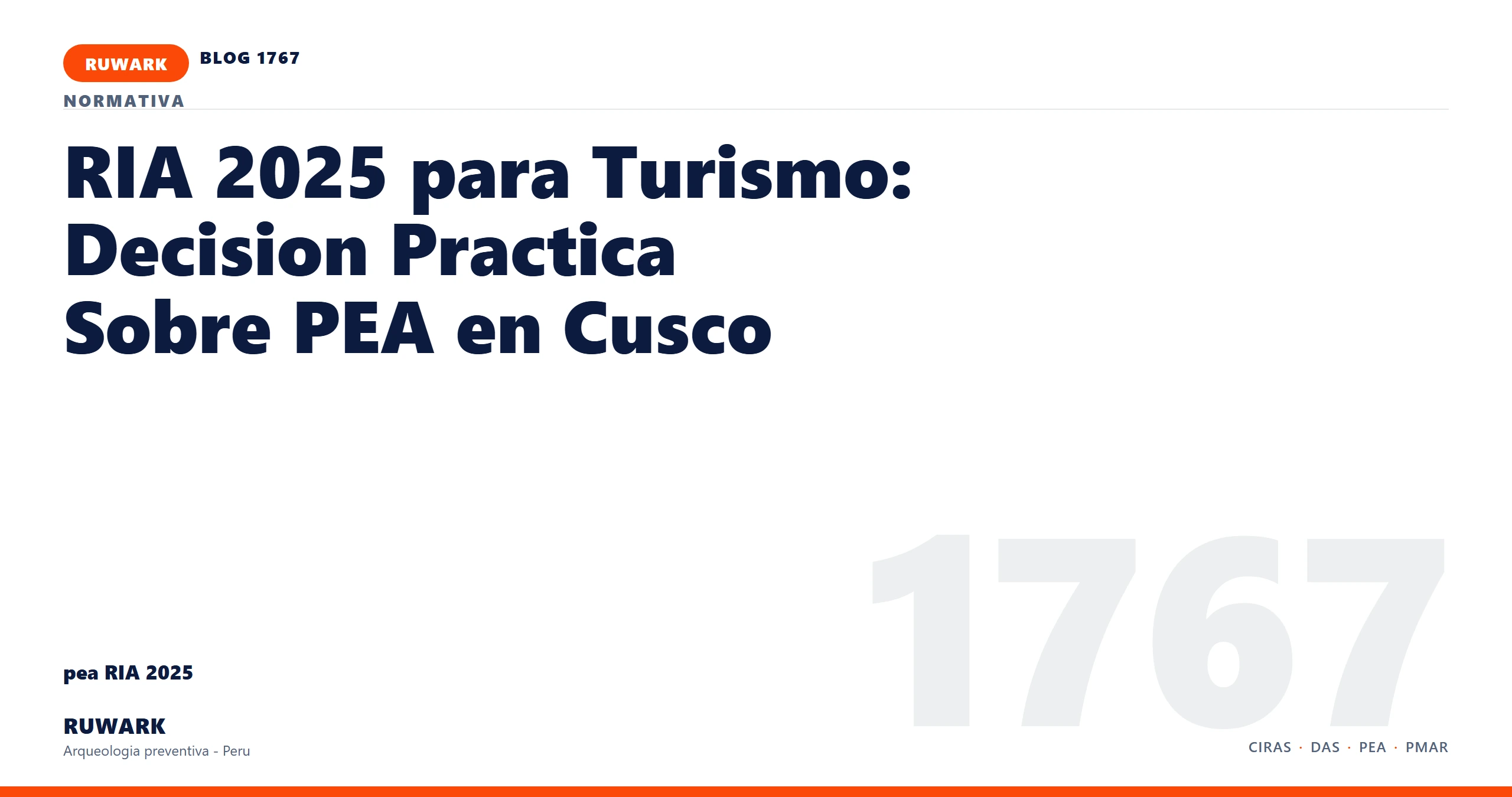 antecedentes - RUWARK arqueologia preventiva Peru