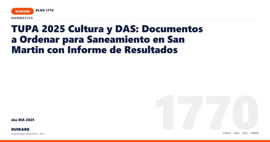 infraestructura - RUWARK arqueologia preventiva Peru