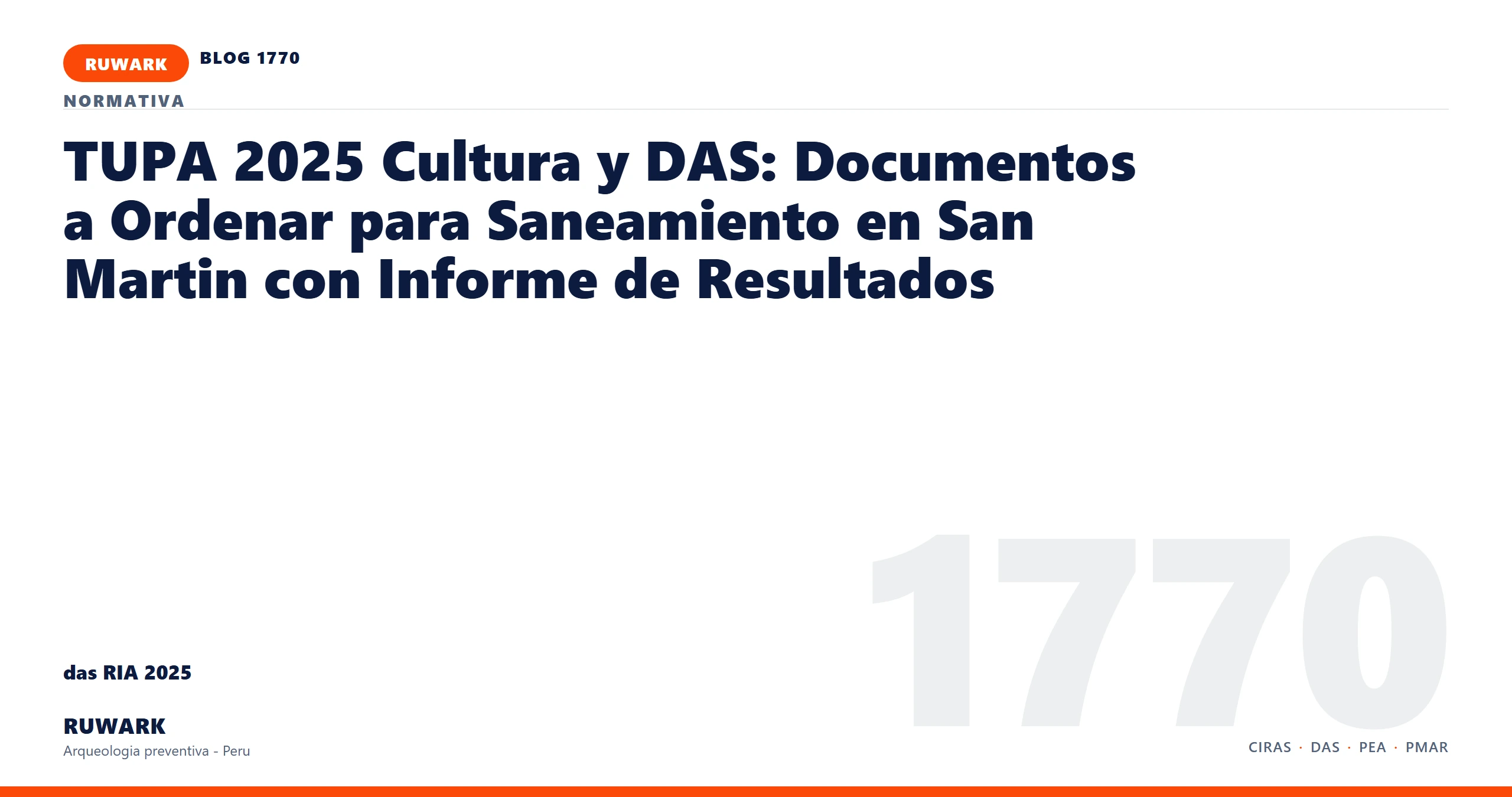 infraestructura - RUWARK arqueologia preventiva Peru