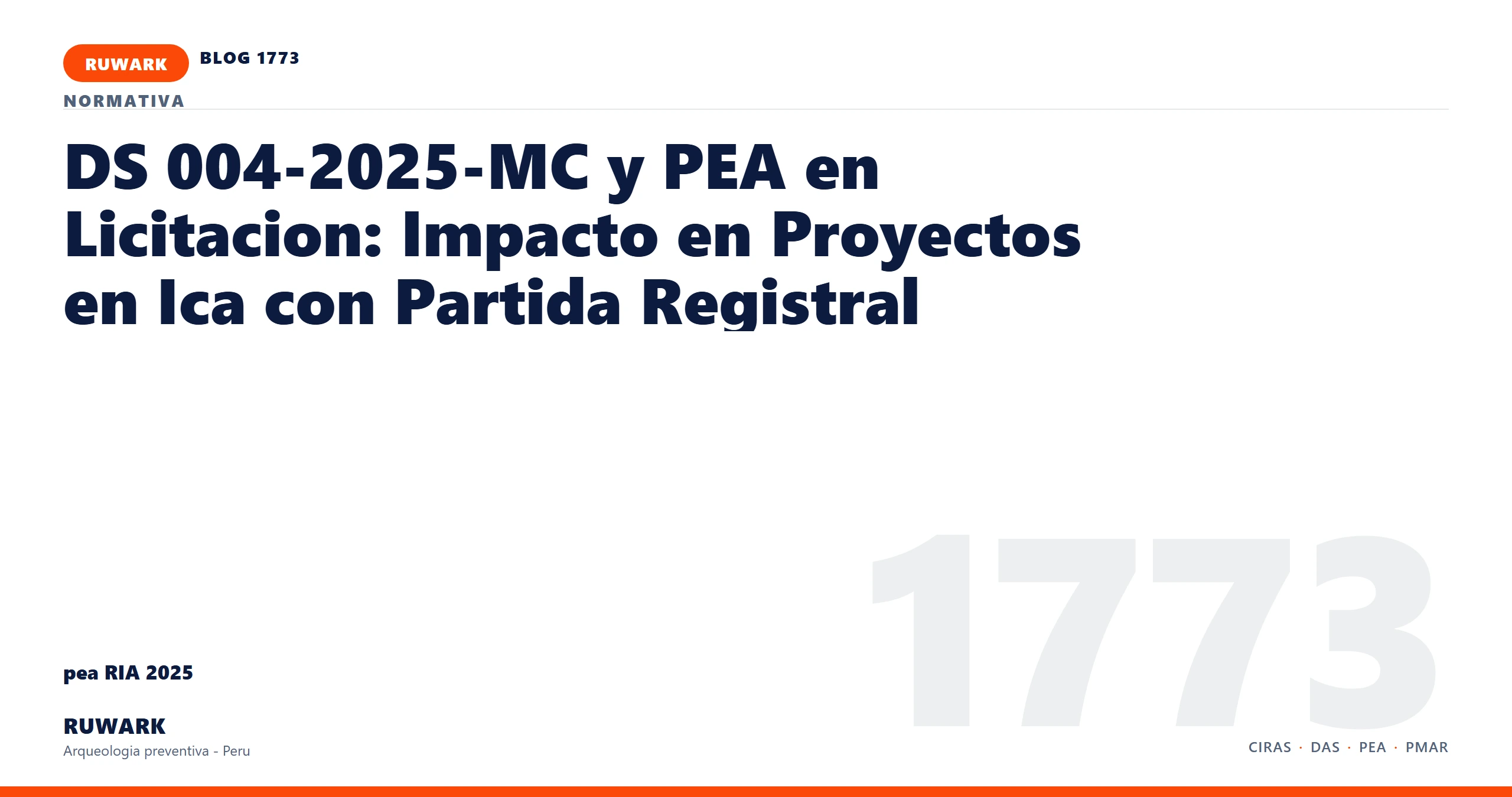 antecedentes - RUWARK arqueologia preventiva Peru
