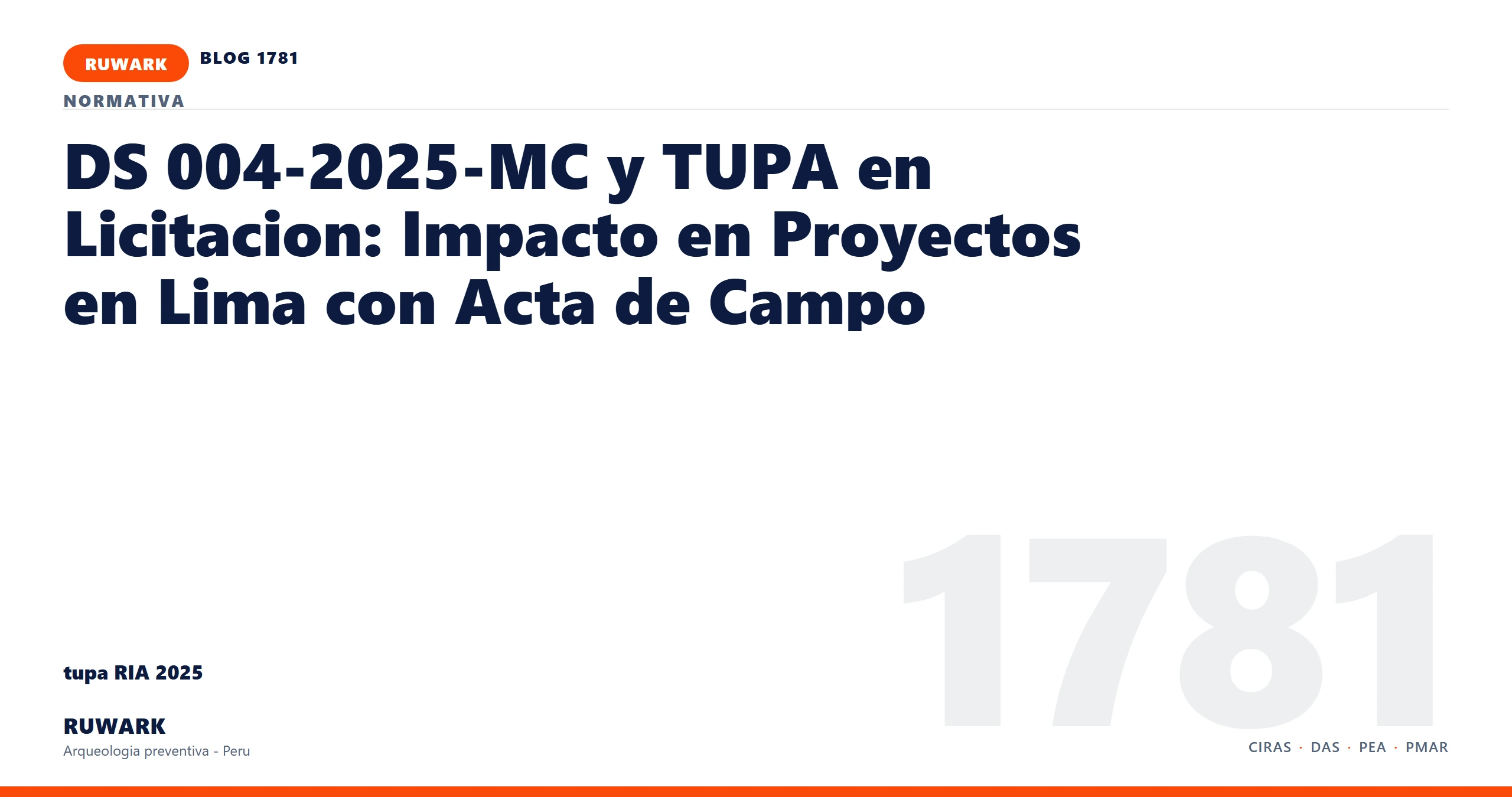 infraestructura - RUWARK arqueologia preventiva Peru