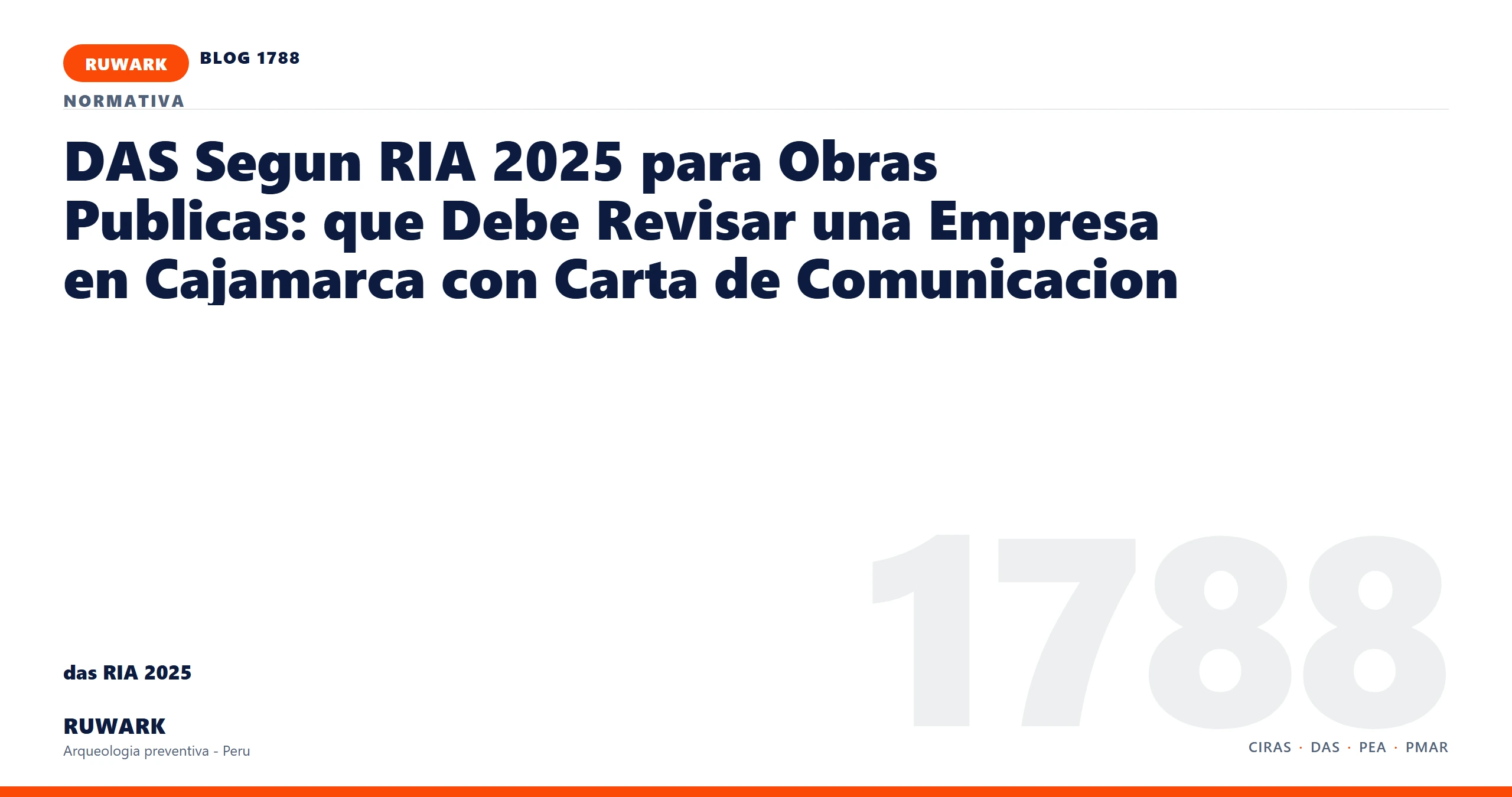 infraestructura - RUWARK arqueologia preventiva Peru