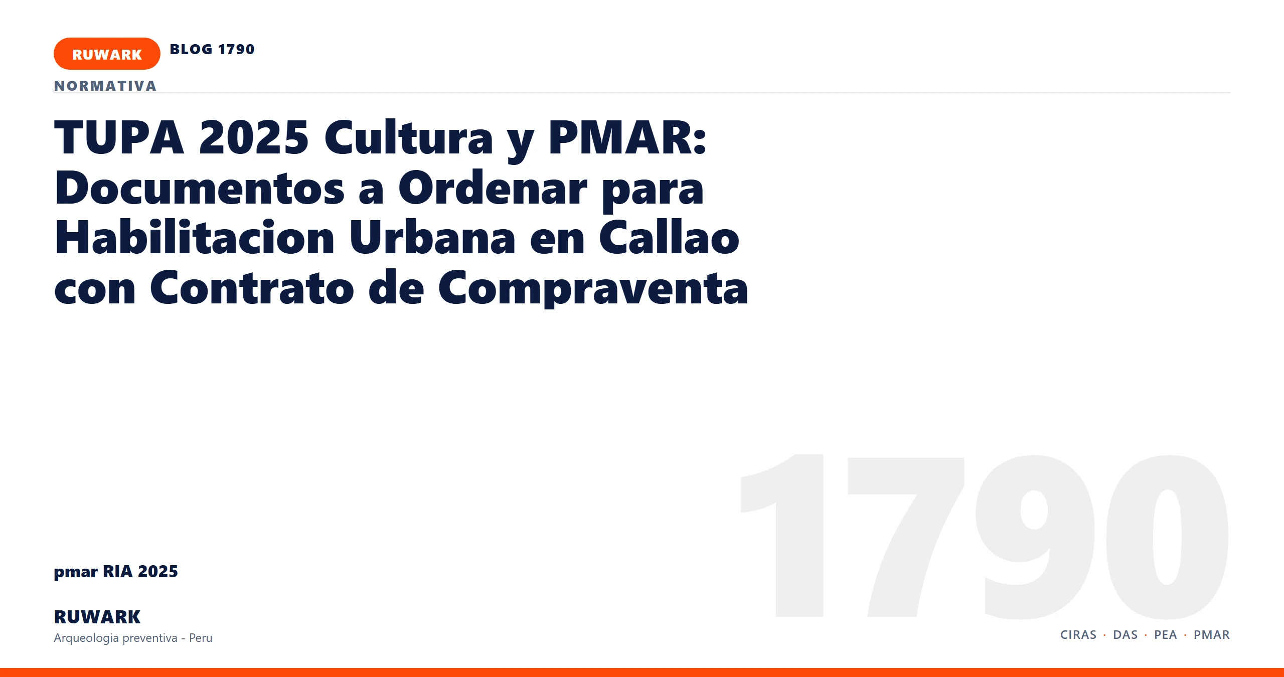 antecedentes - RUWARK arqueologia preventiva Peru