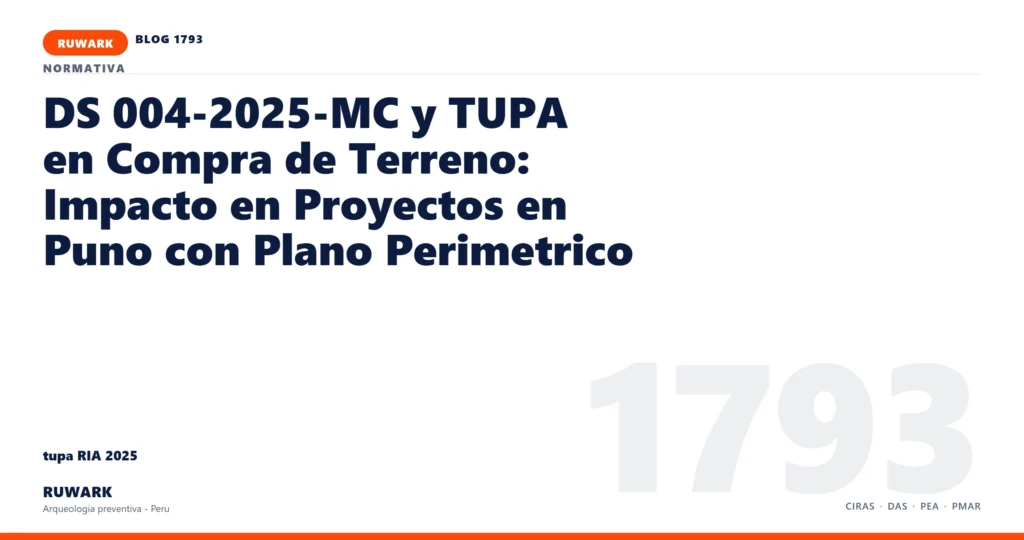 infraestructura - RUWARK arqueologia preventiva Peru