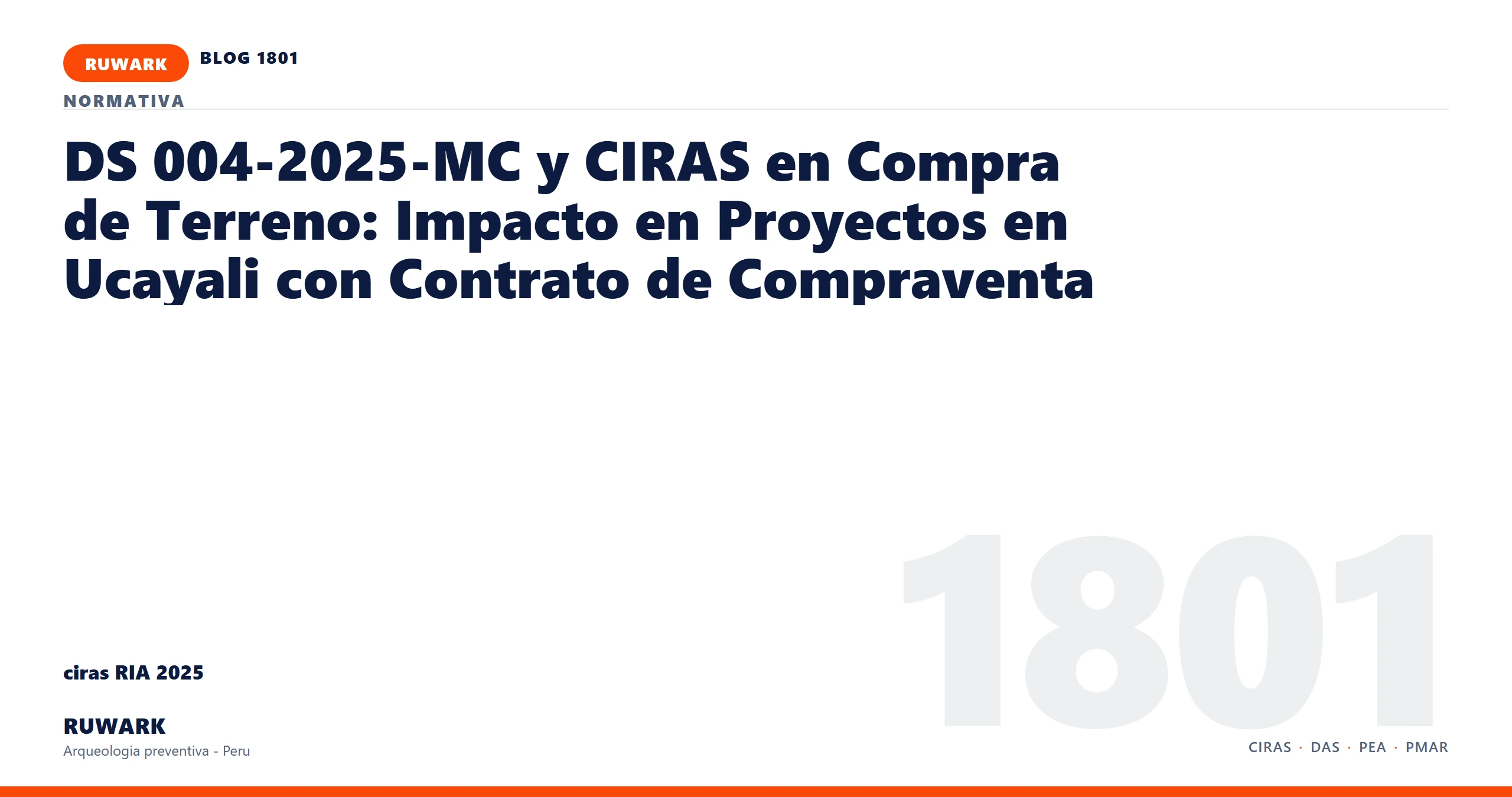antecedentes - RUWARK arqueologia preventiva Peru
