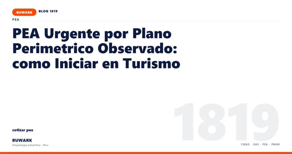 plano - RUWARK arqueologia preventiva Peru