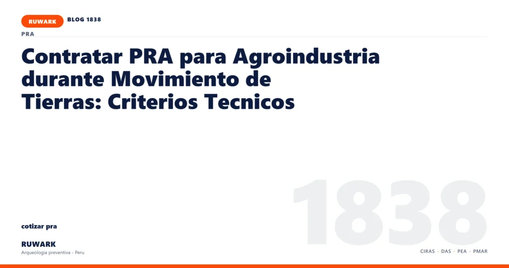 infraestructura - RUWARK arqueologia preventiva Peru
