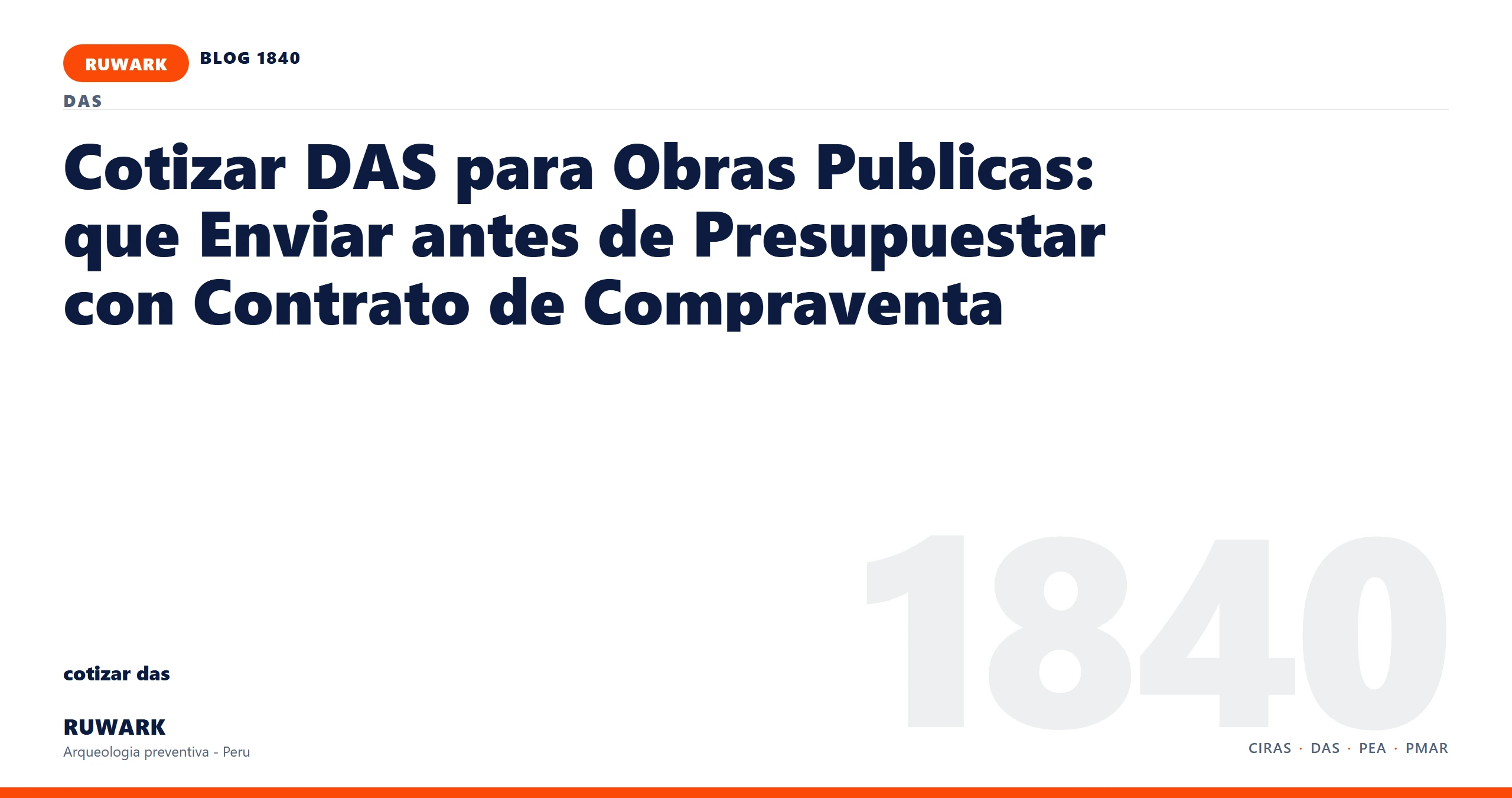 frentes - RUWARK arqueologia preventiva Peru