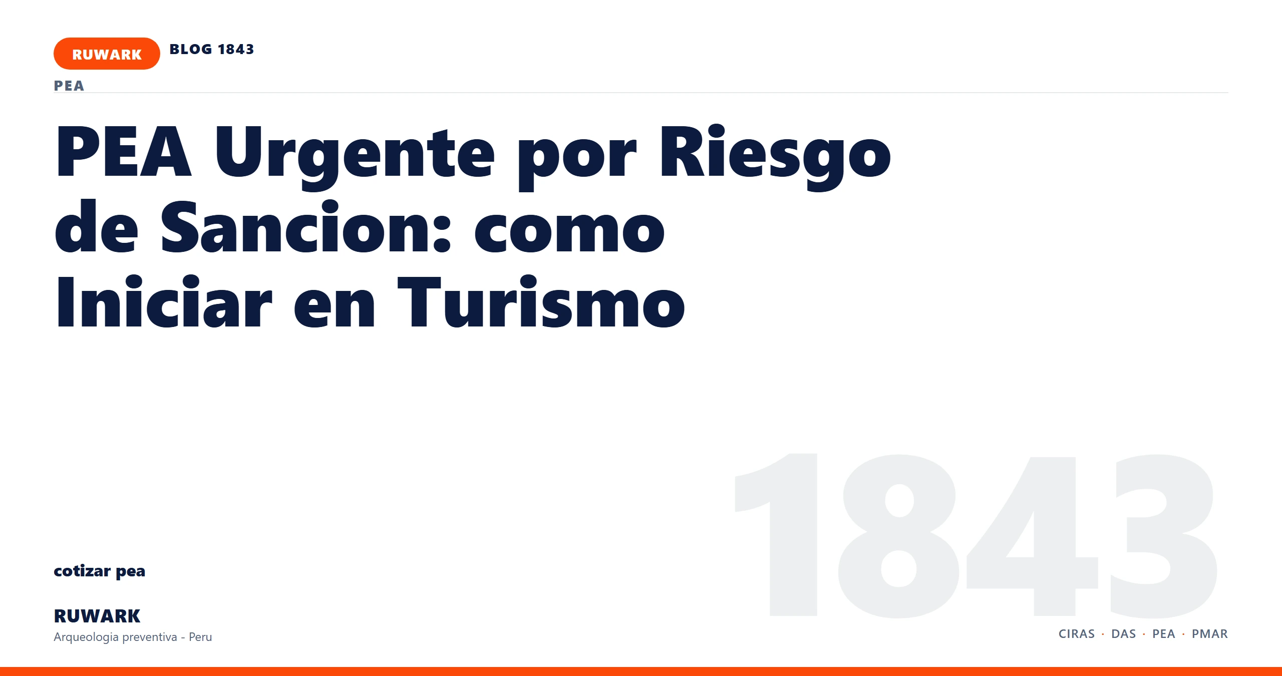 riesgo - RUWARK arqueologia preventiva Peru