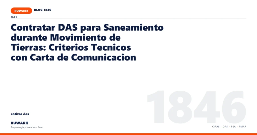 comunicacion - RUWARK arqueologia preventiva Peru