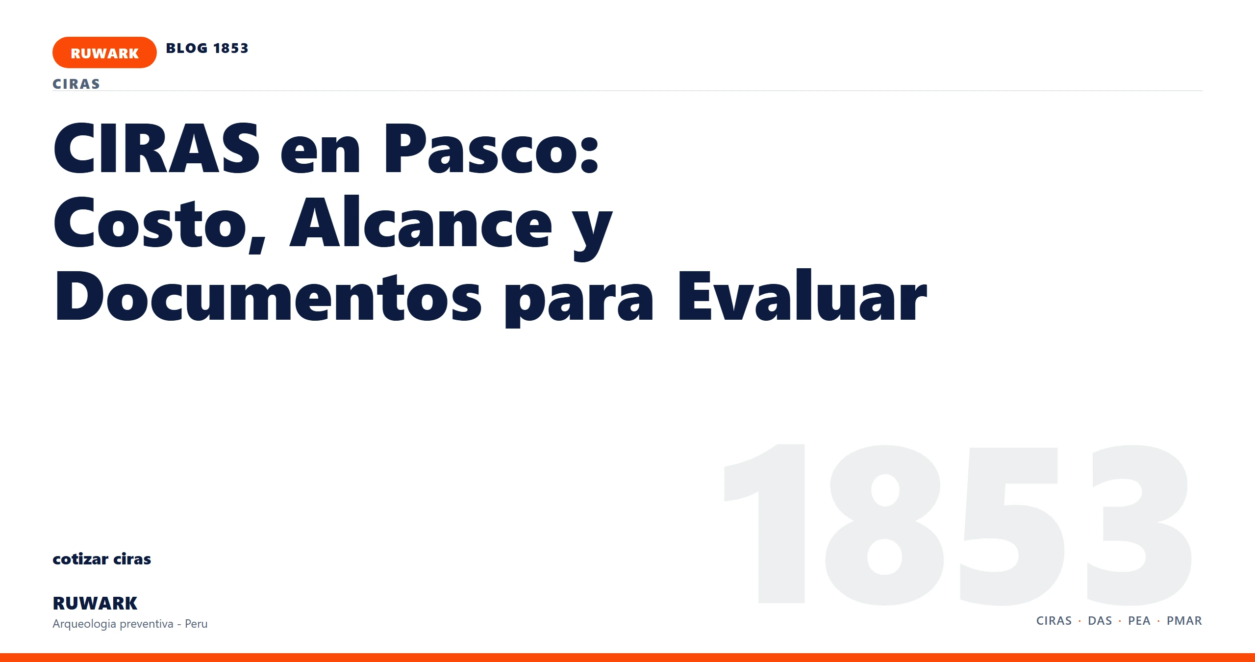 plano - RUWARK arqueologia preventiva Peru