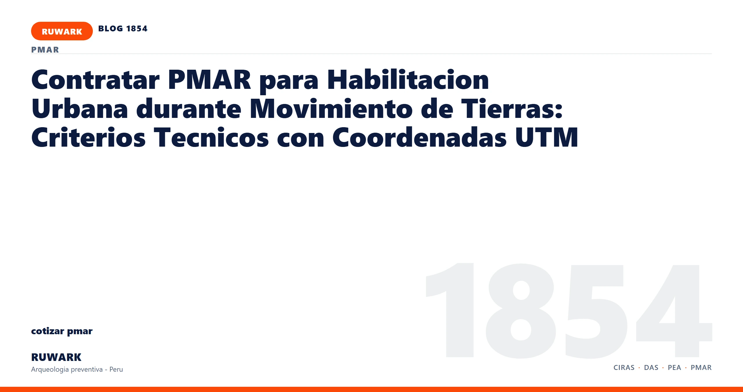 cronograma - RUWARK arqueologia preventiva Peru