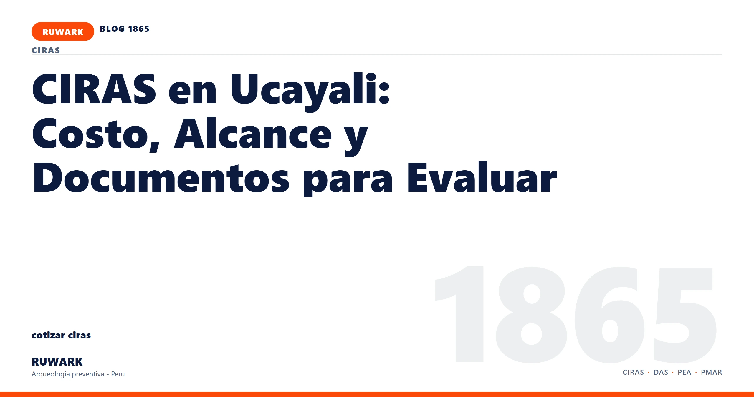 registro - RUWARK arqueologia preventiva Peru
