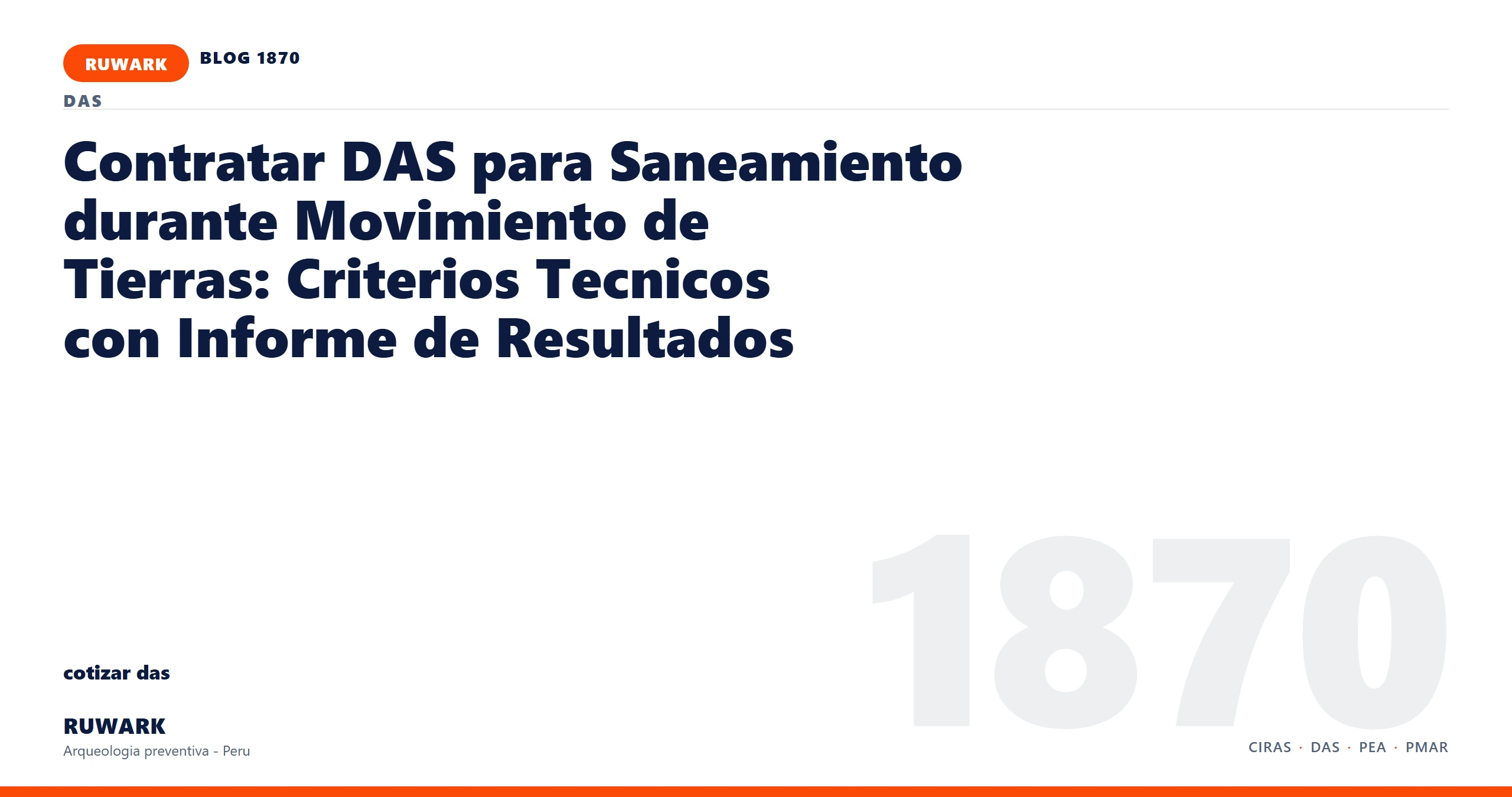 obra - RUWARK arqueologia preventiva Peru