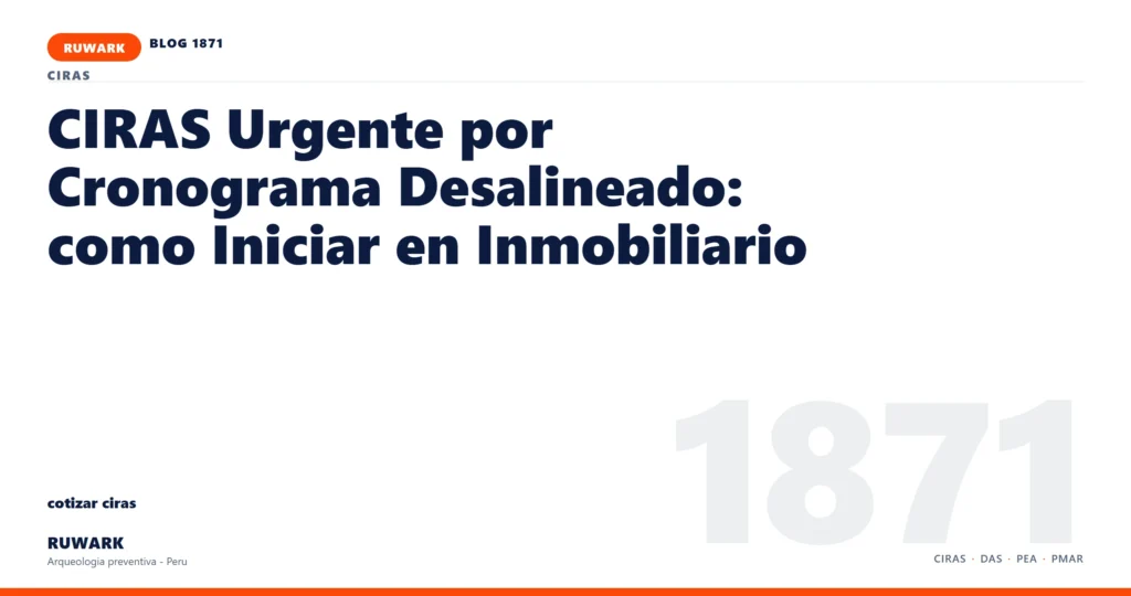 cronograma - RUWARK arqueologia preventiva Peru