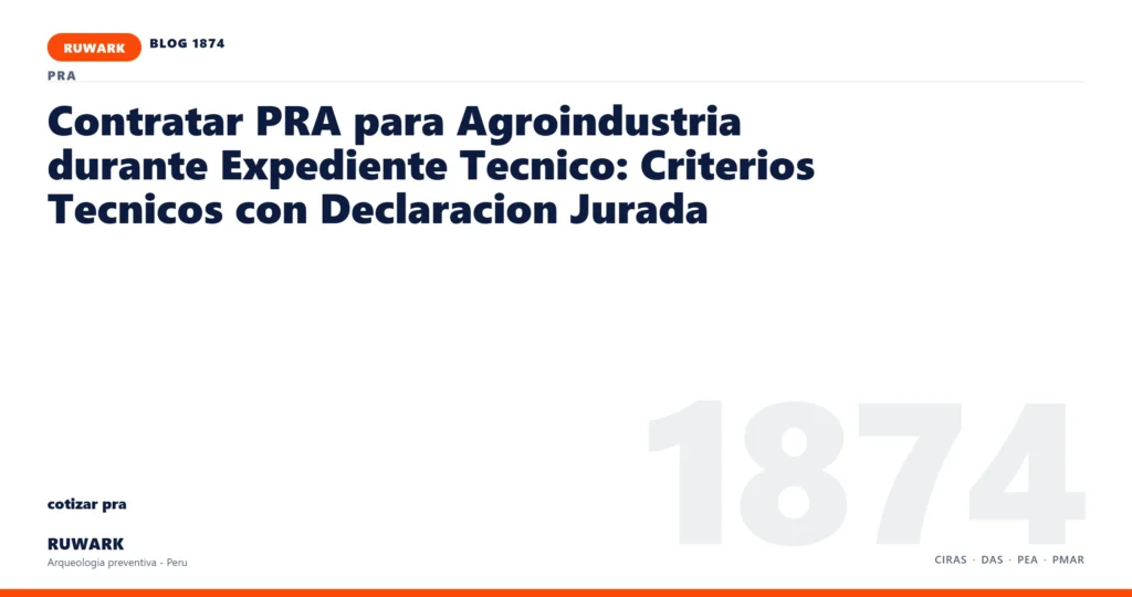 actas - RUWARK arqueologia preventiva Peru