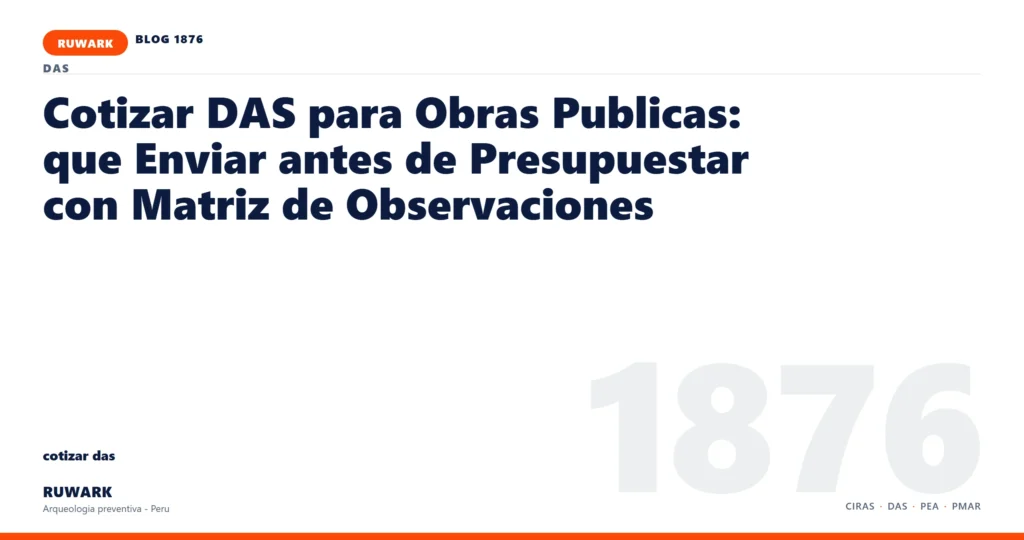 coordenadas - RUWARK arqueologia preventiva Peru