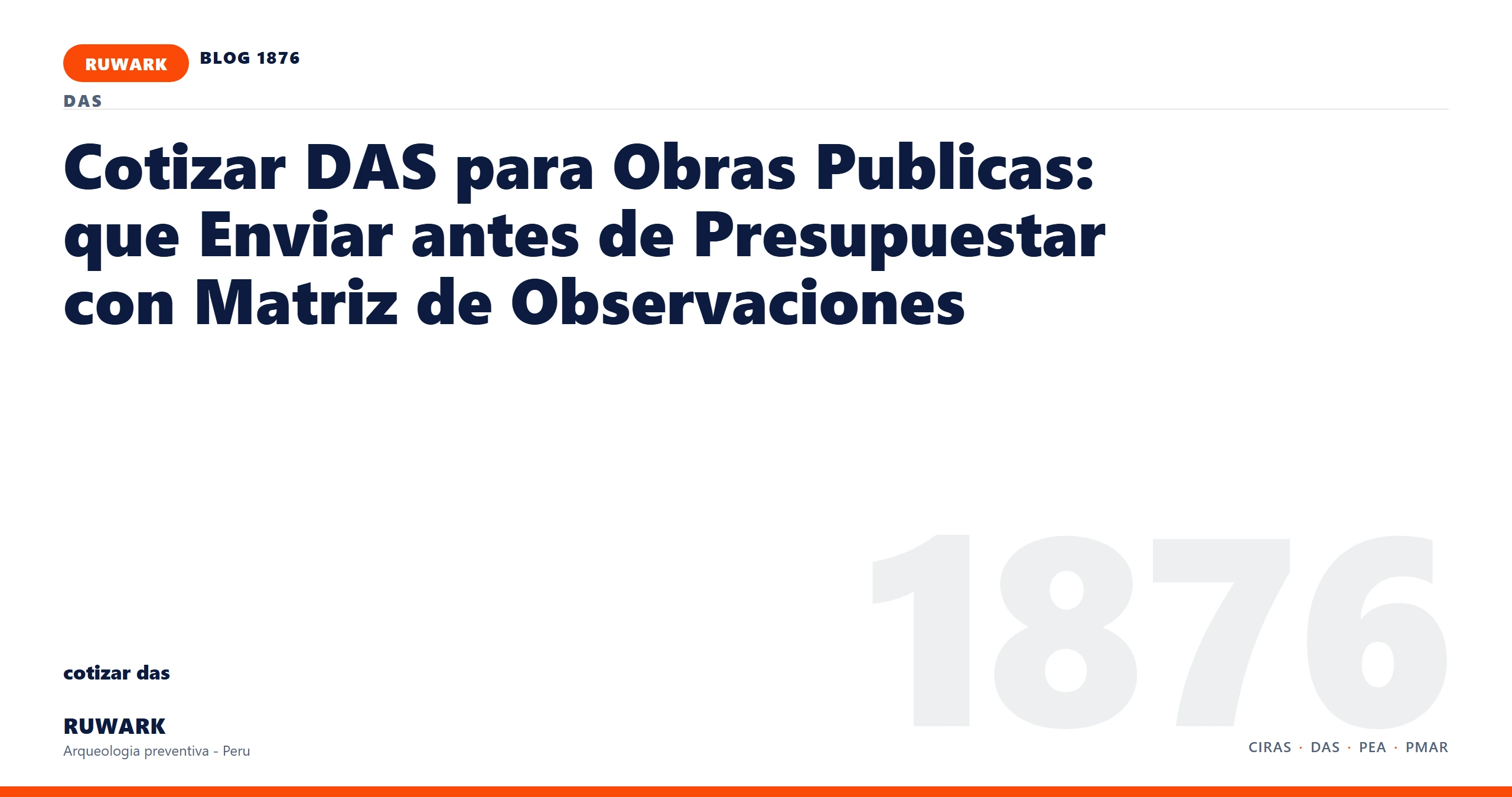 coordenadas - RUWARK arqueologia preventiva Peru