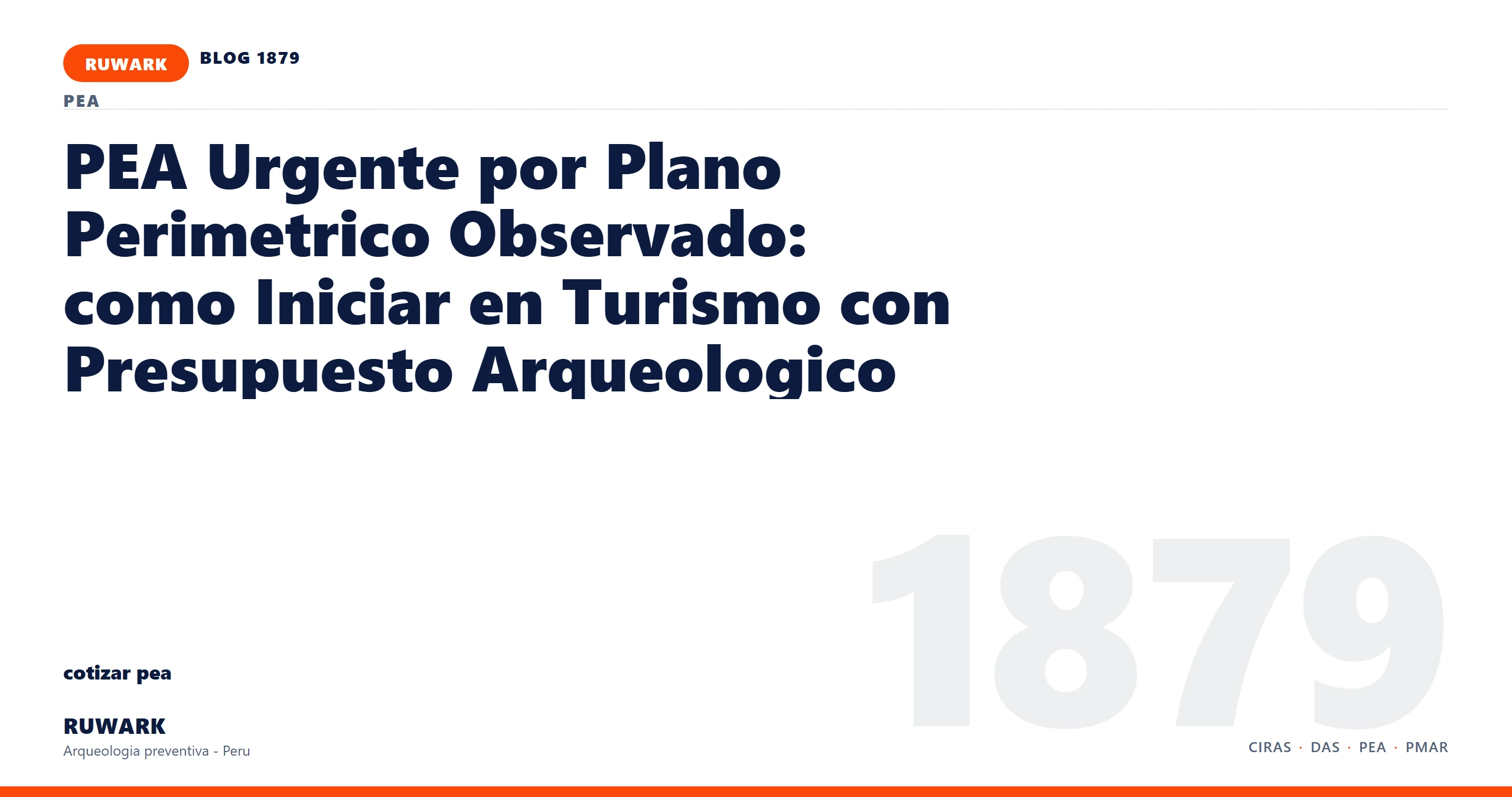 plano - RUWARK arqueologia preventiva Peru