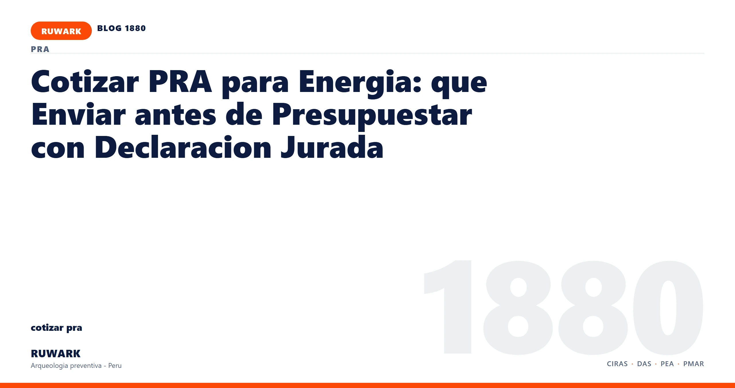 frentes - RUWARK arqueologia preventiva Peru