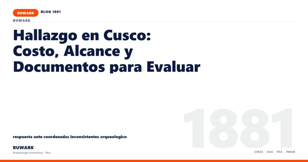 coordenadas - RUWARK arqueologia preventiva Peru