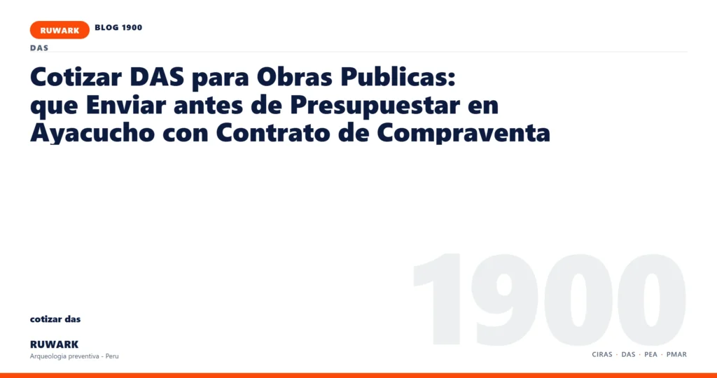 frentes - RUWARK arqueologia preventiva Peru