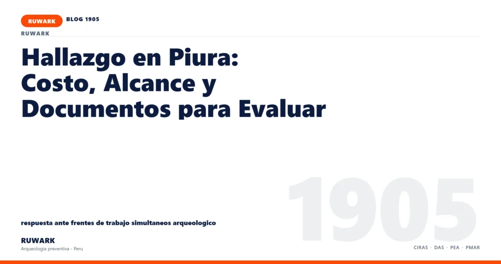 frentes - RUWARK arqueologia preventiva Peru
