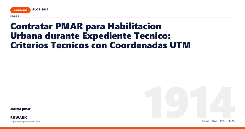 cronograma - RUWARK arqueologia preventiva Peru