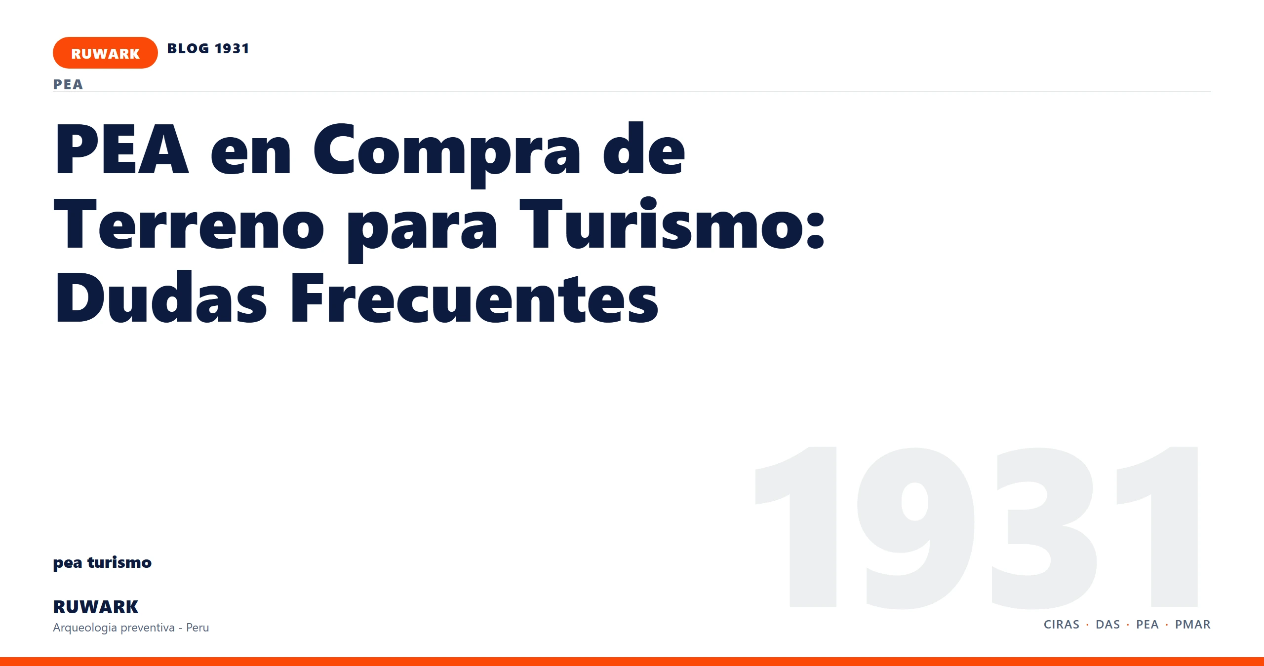 registro - RUWARK arqueologia preventiva Peru