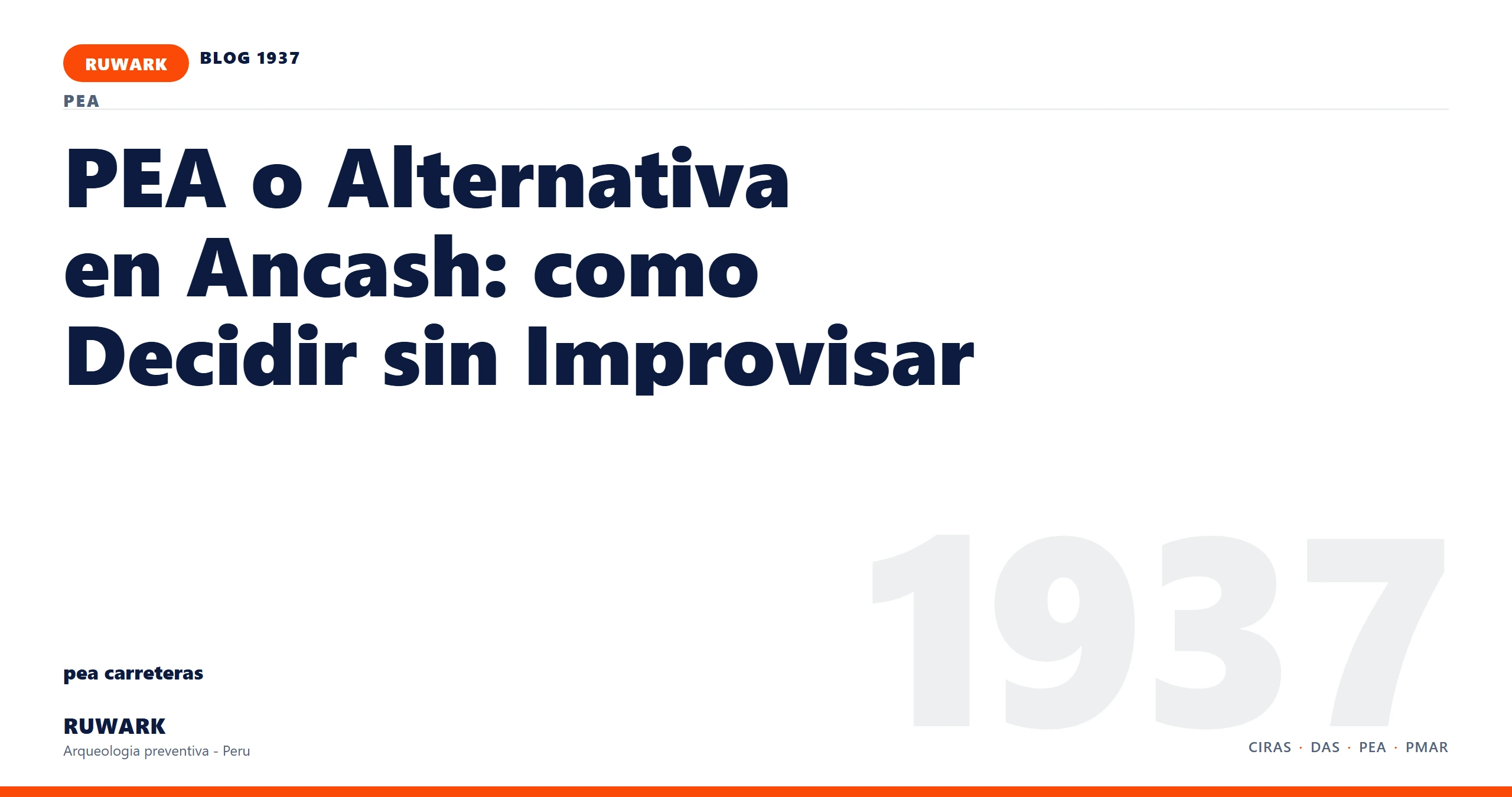 cronograma - RUWARK arqueologia preventiva Peru