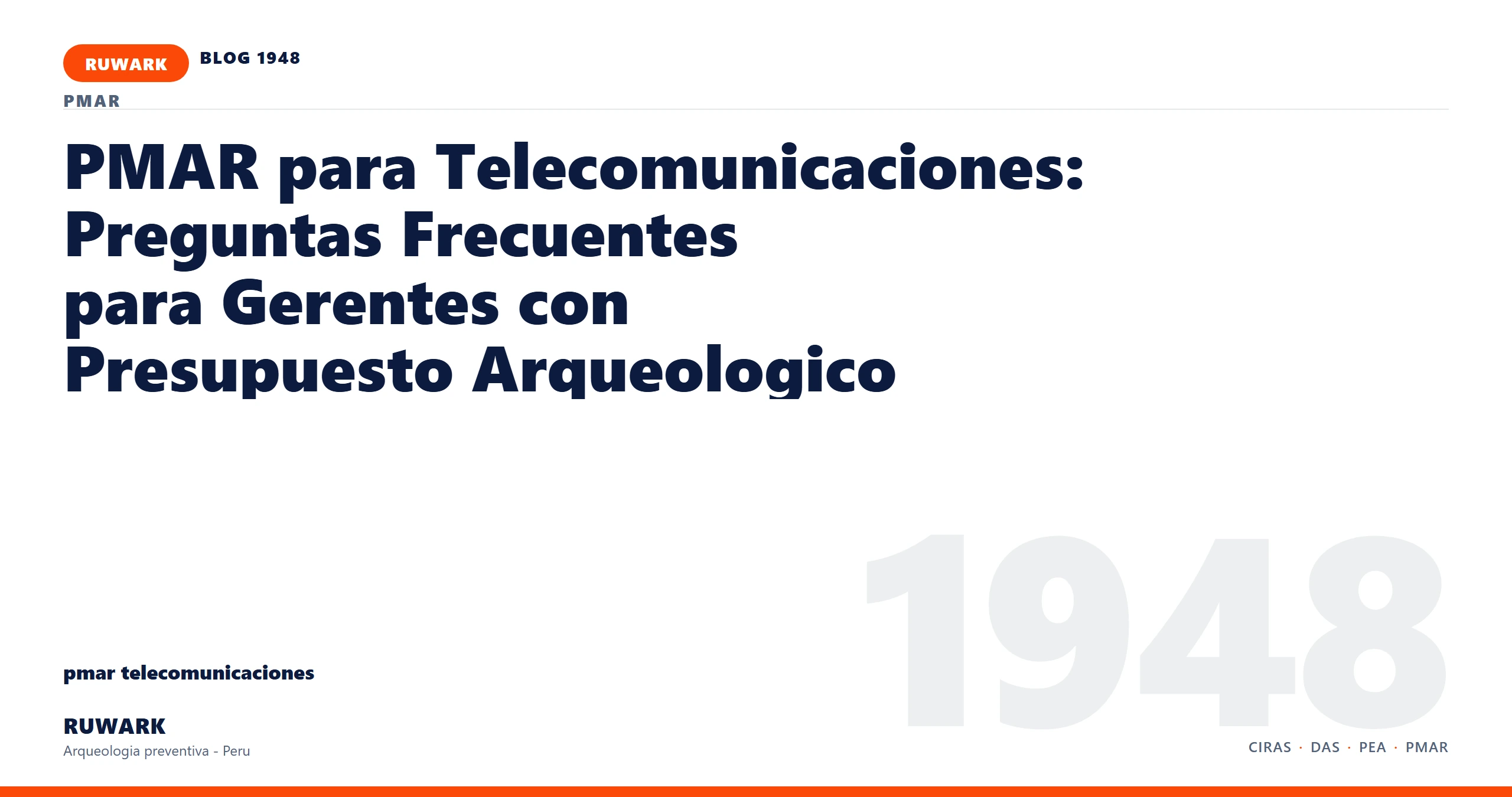 registro - RUWARK arqueologia preventiva Peru