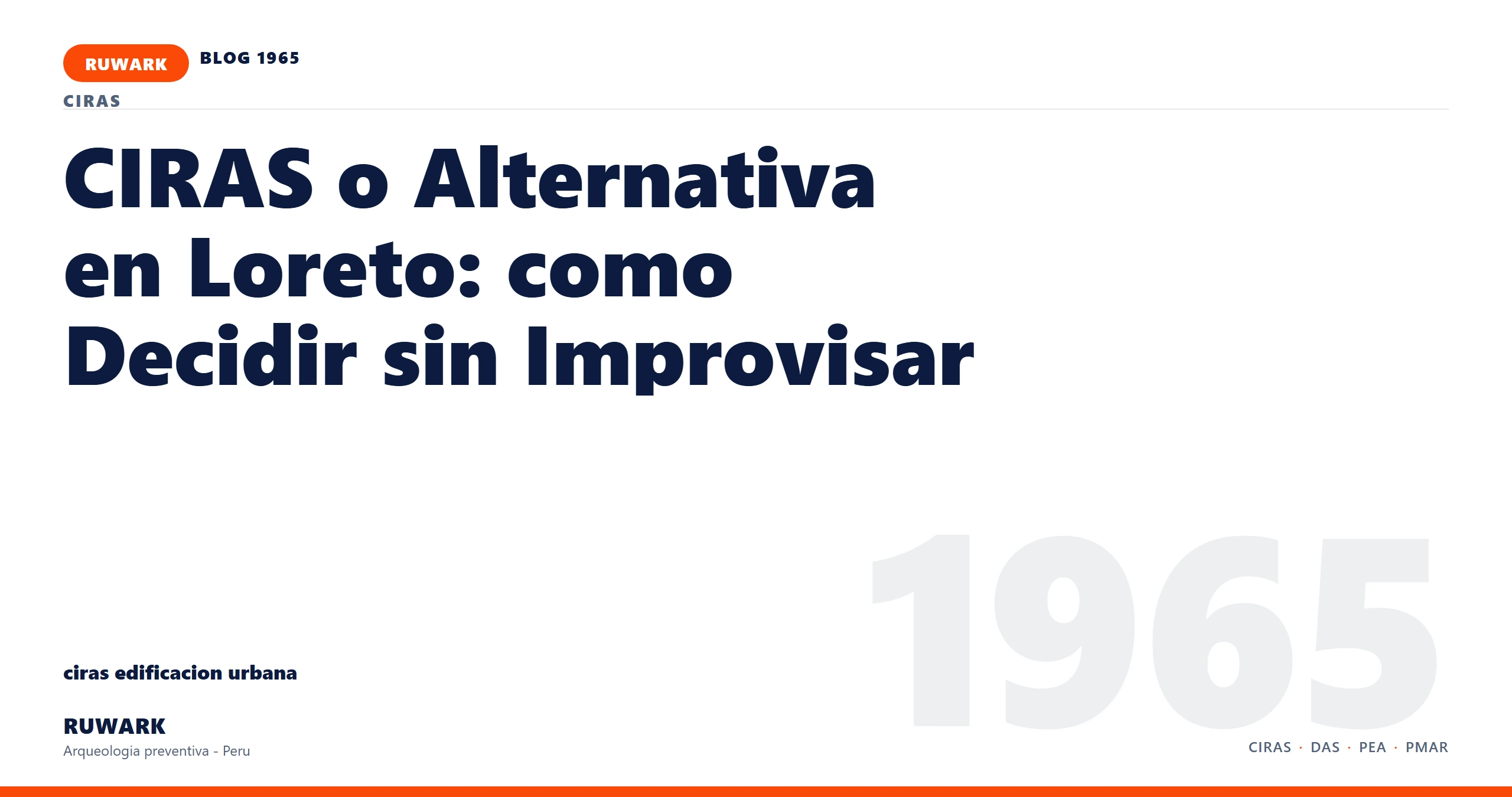 registro - RUWARK arqueologia preventiva Peru