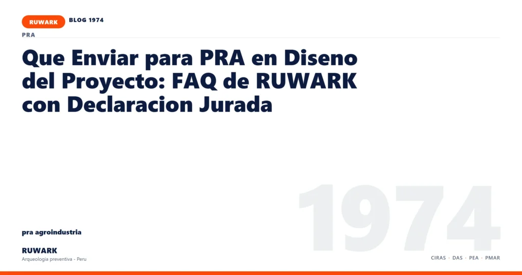 actas - RUWARK arqueologia preventiva Peru