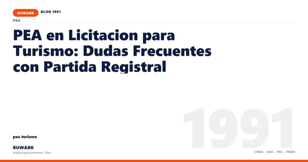 registro - RUWARK arqueologia preventiva Peru