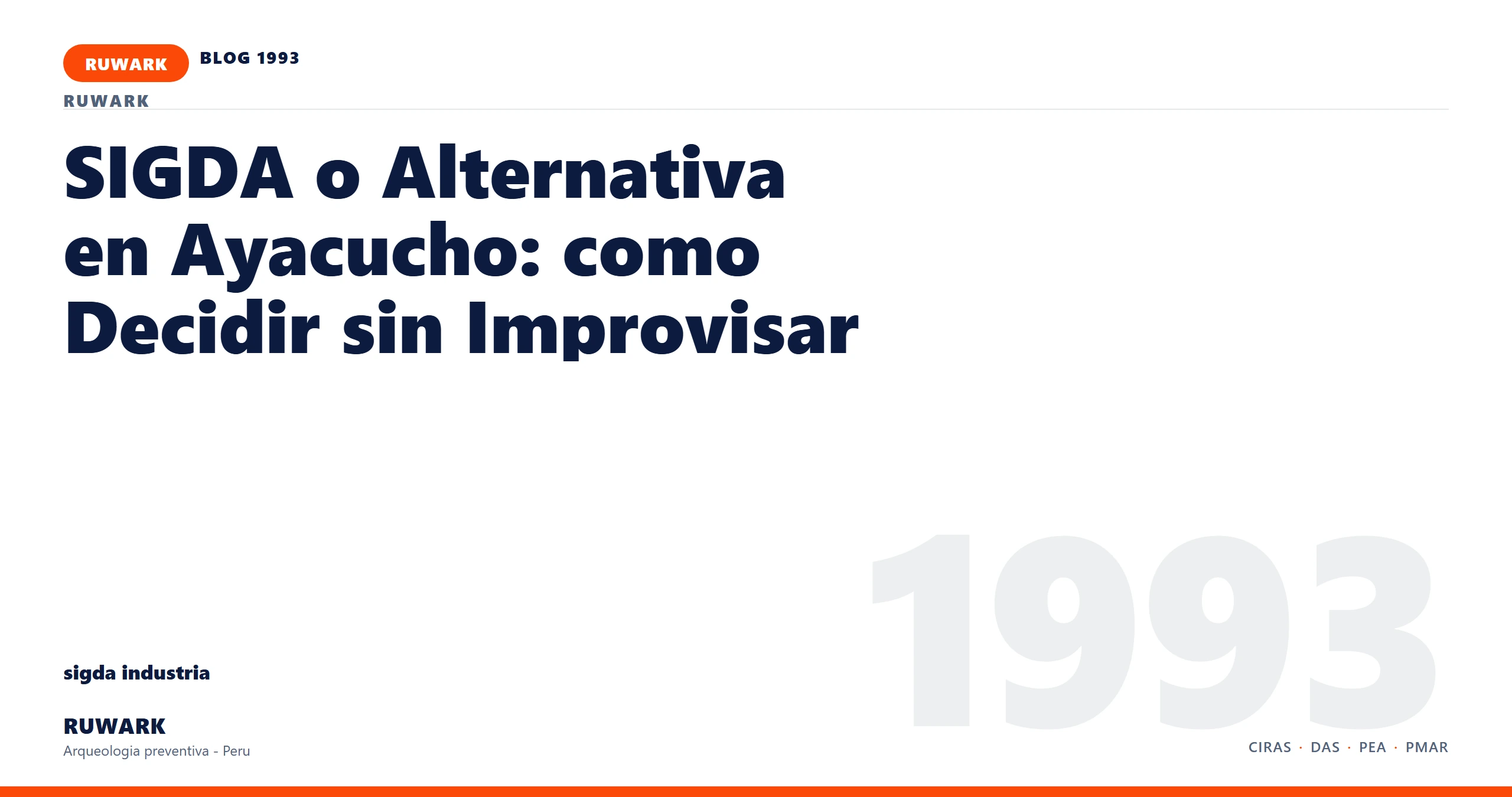 plano - RUWARK arqueologia preventiva Peru