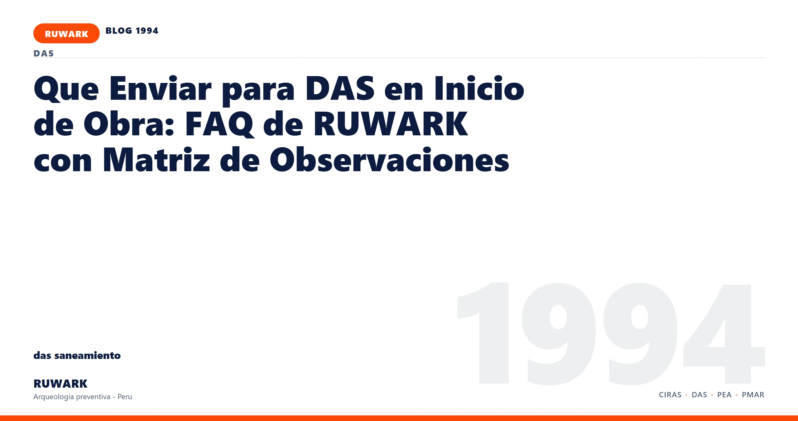 actas - RUWARK arqueologia preventiva Peru